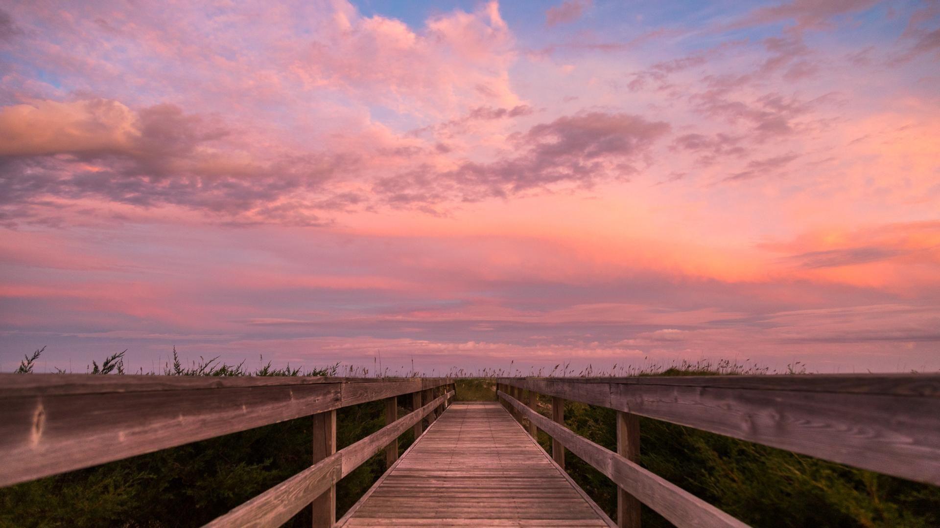 1920x1080 Sunset on Figure Eight Island NC .com
