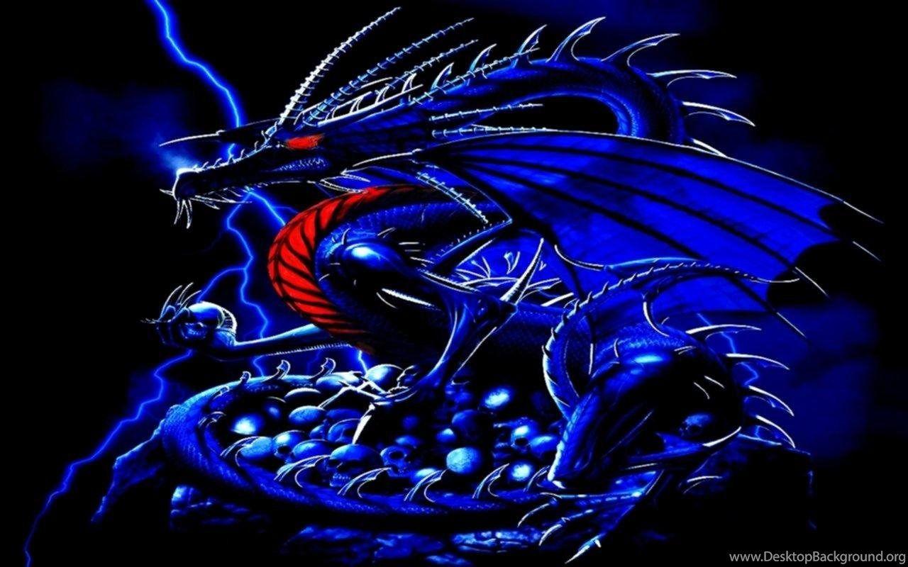 1280x800 Fire Dragon HD Background Wallpaper .