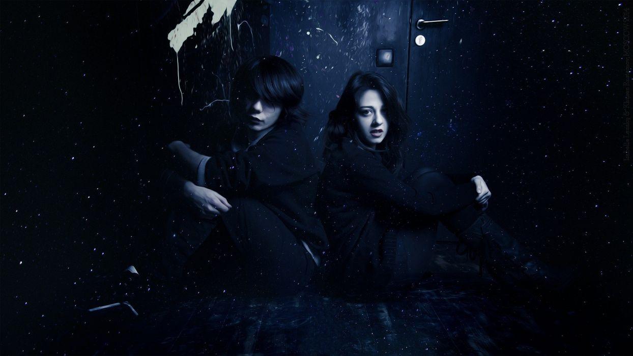 1244x700 Vampire Couple Spooky Gothic Fog Night .