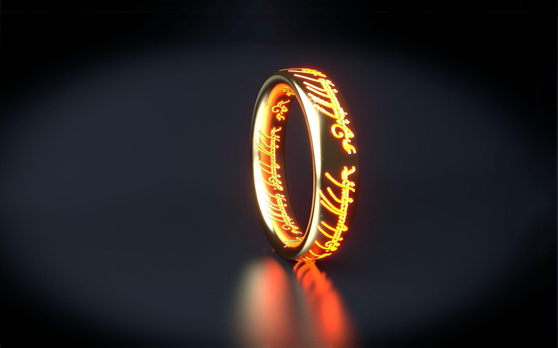 1920x1200 Free photo: 3D Rings Wallpaper .