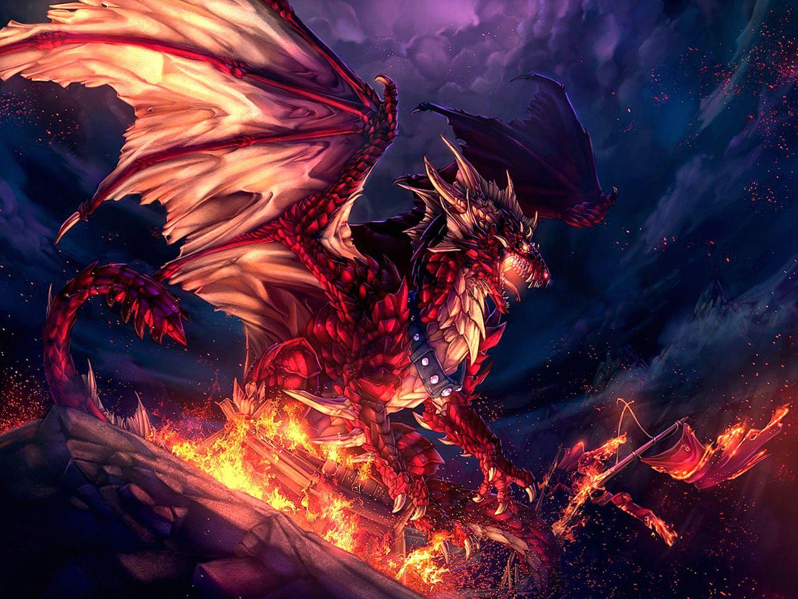 Anime Fire Dragon Wallpapers - Top Free Anime Fire Dragon Backgrounds -  WallpaperAccess