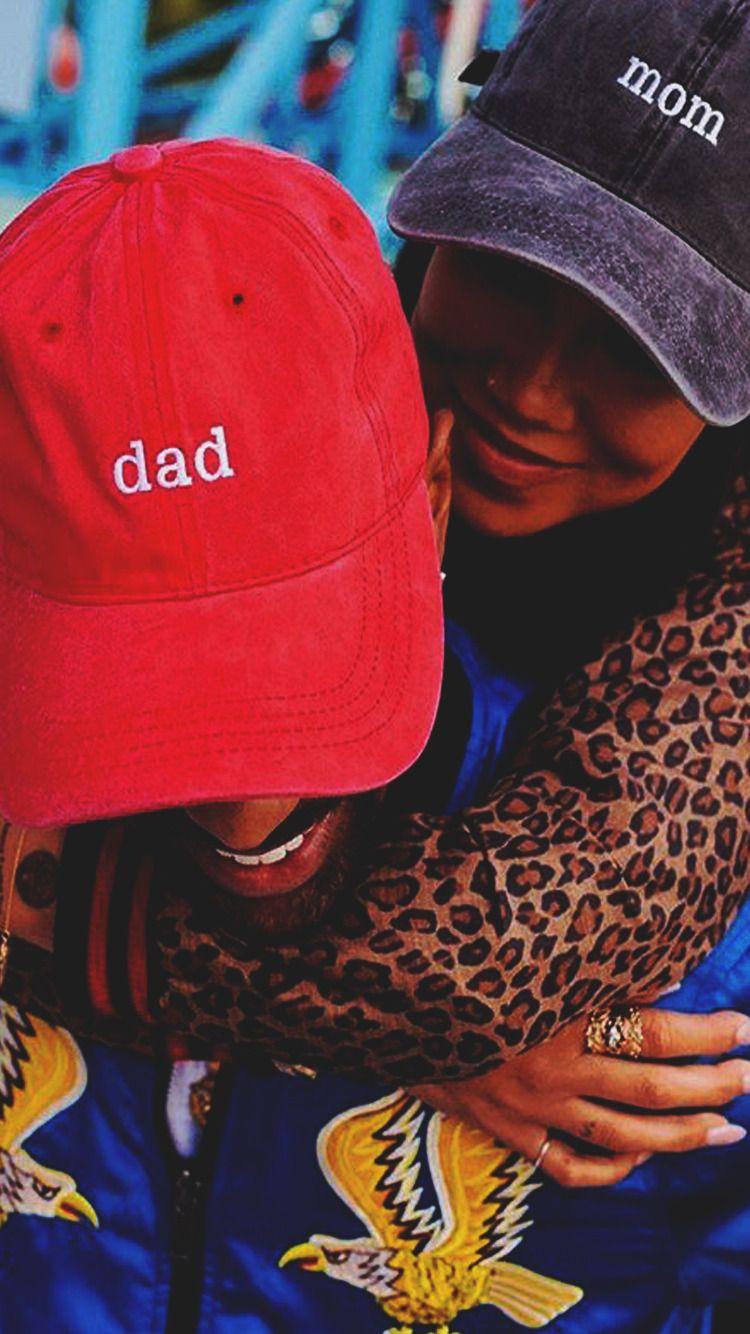 750x1334 Jhene Aiko Big Sean Mom And Dad Hats .
