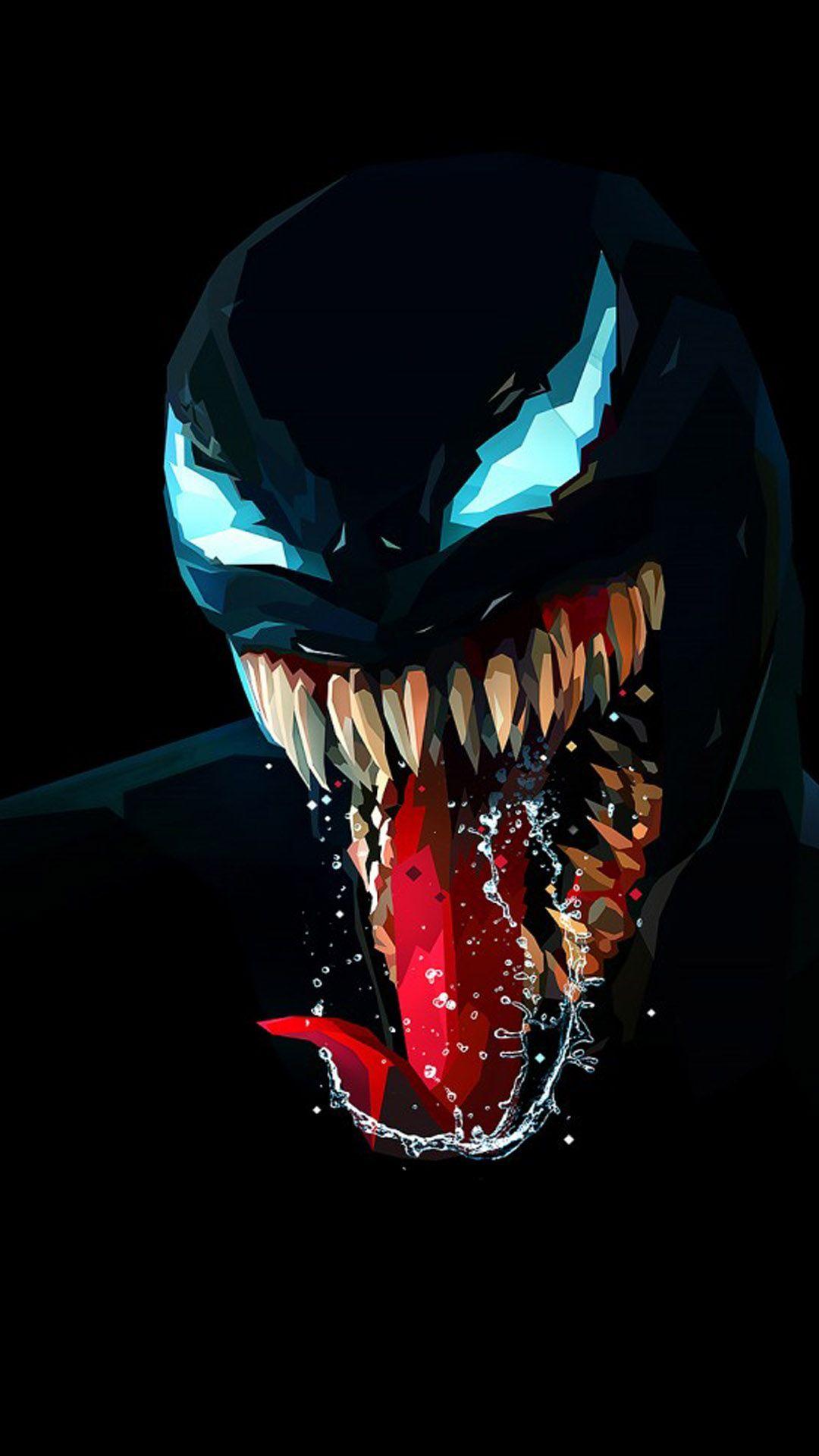 1080x1920 Venom Artwork Minimal Dark Background .com