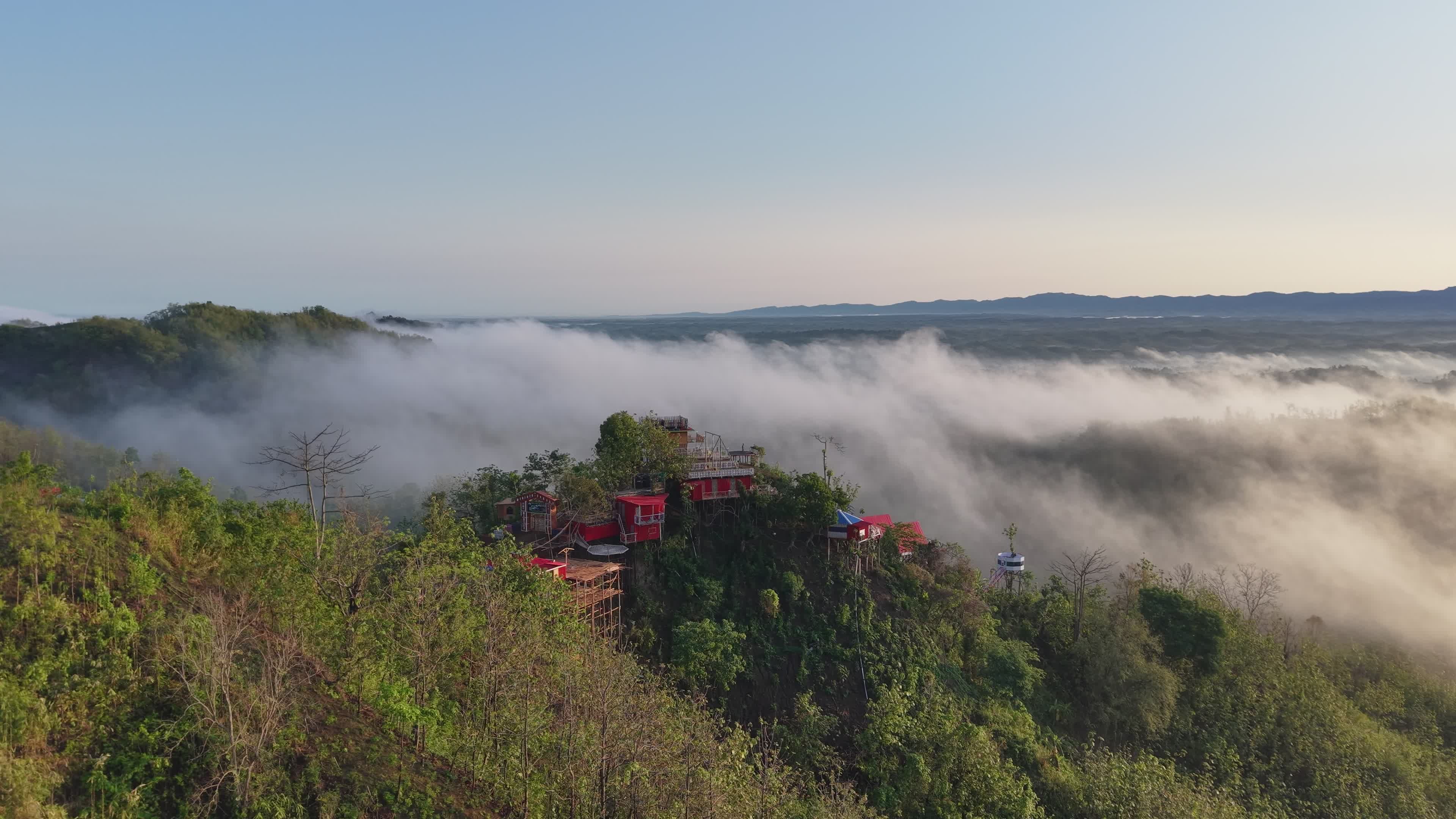 3840x2160 Aerial View of Lush Forested Landscape