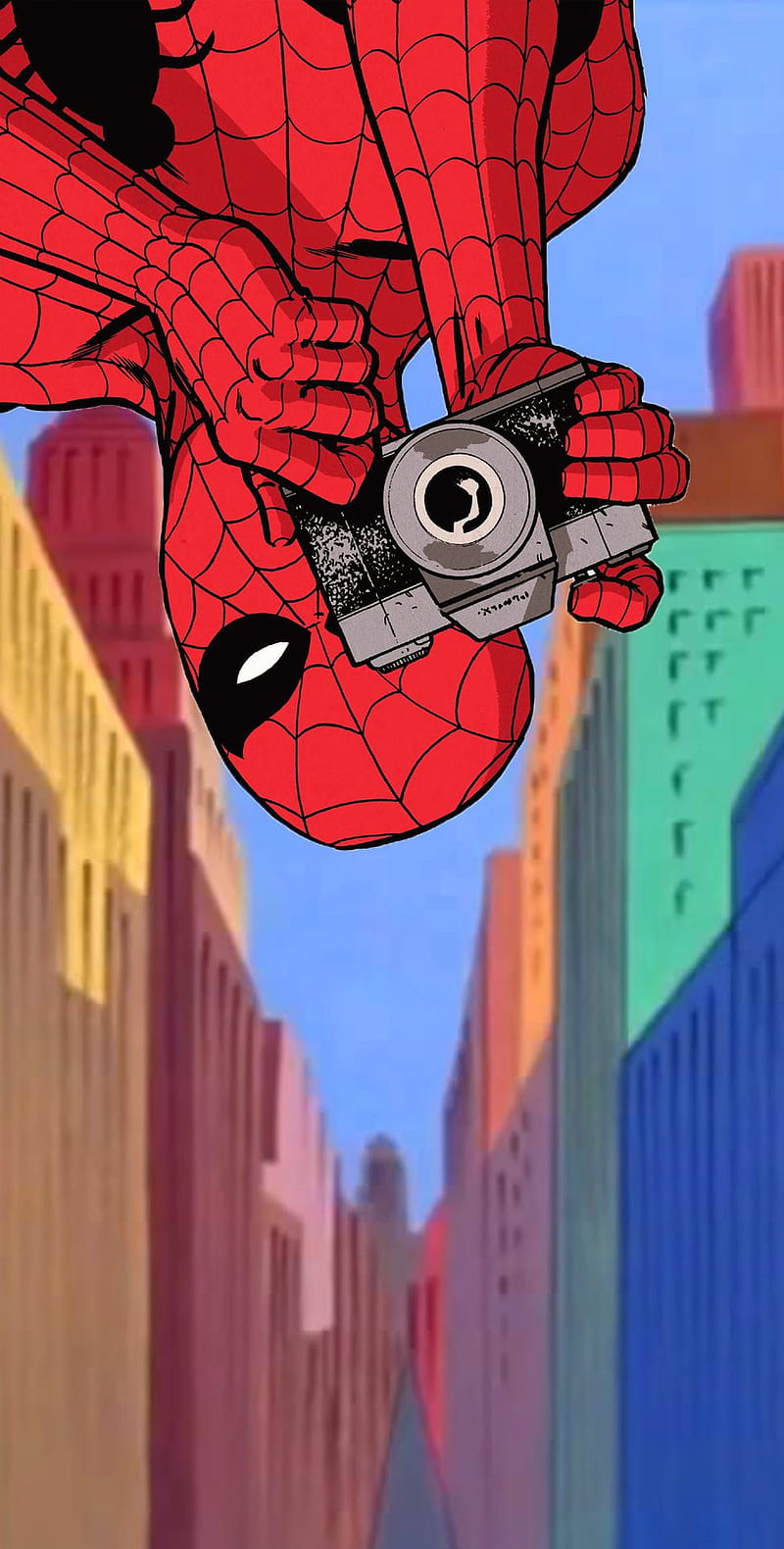 800x1580 Spider Man 1960s, Pizza Time, Spidey, HD Phone Wallpaper
