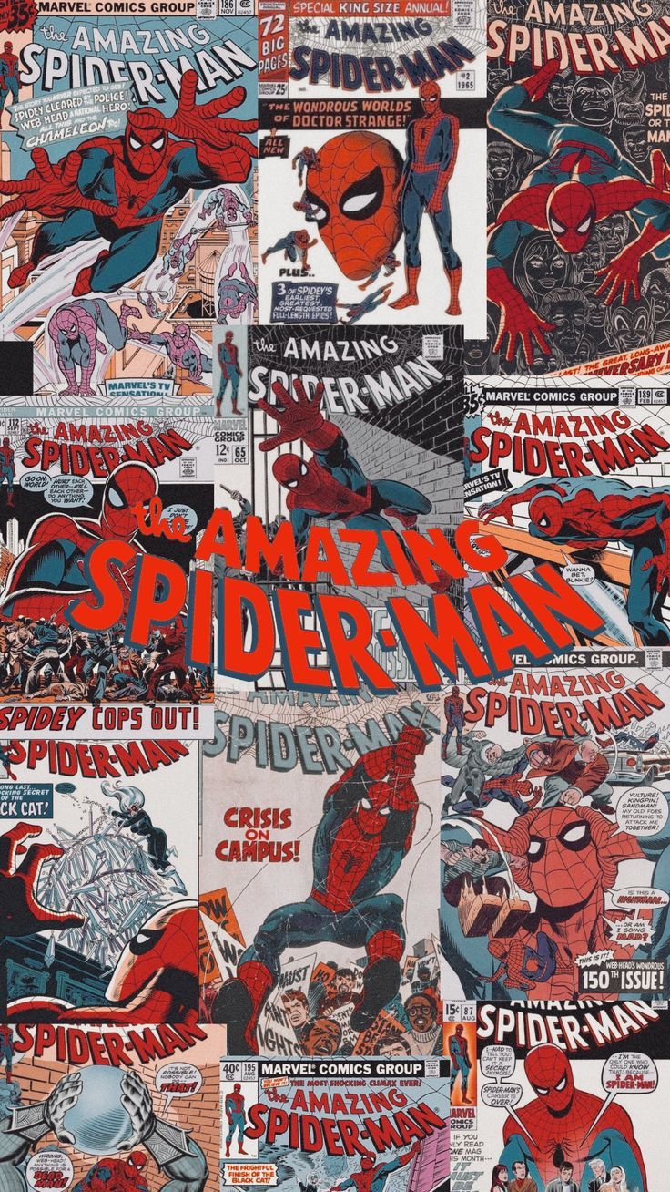 736x1308 Old Spider Man Wallpaper
