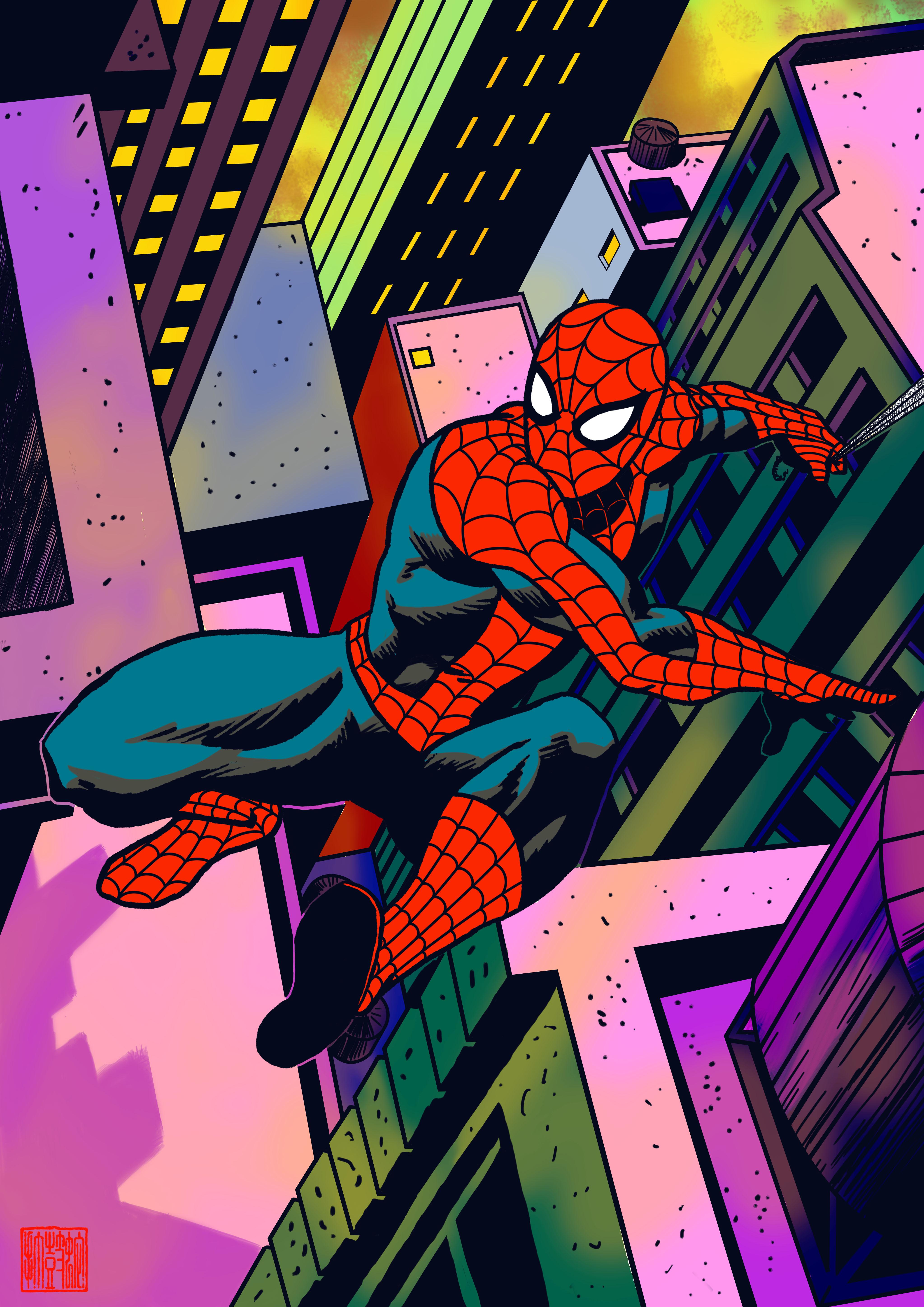 4093x5787 I Was Re Watching The Old 1967 Spidey Cartoon And Got Inspired. Hope You Like It