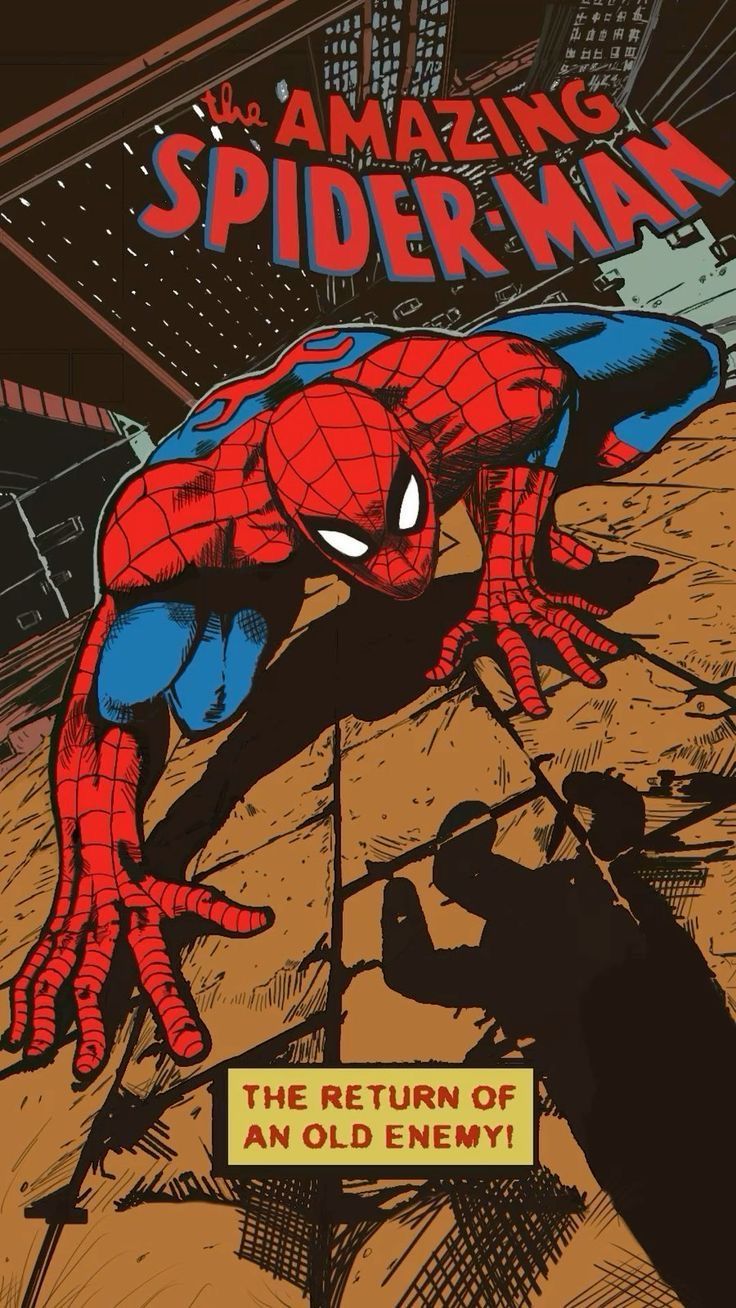 736x1308 Spider man comic background. Amazing spiderman comic, Spiderman posters vintage, Spiderman wallpaper