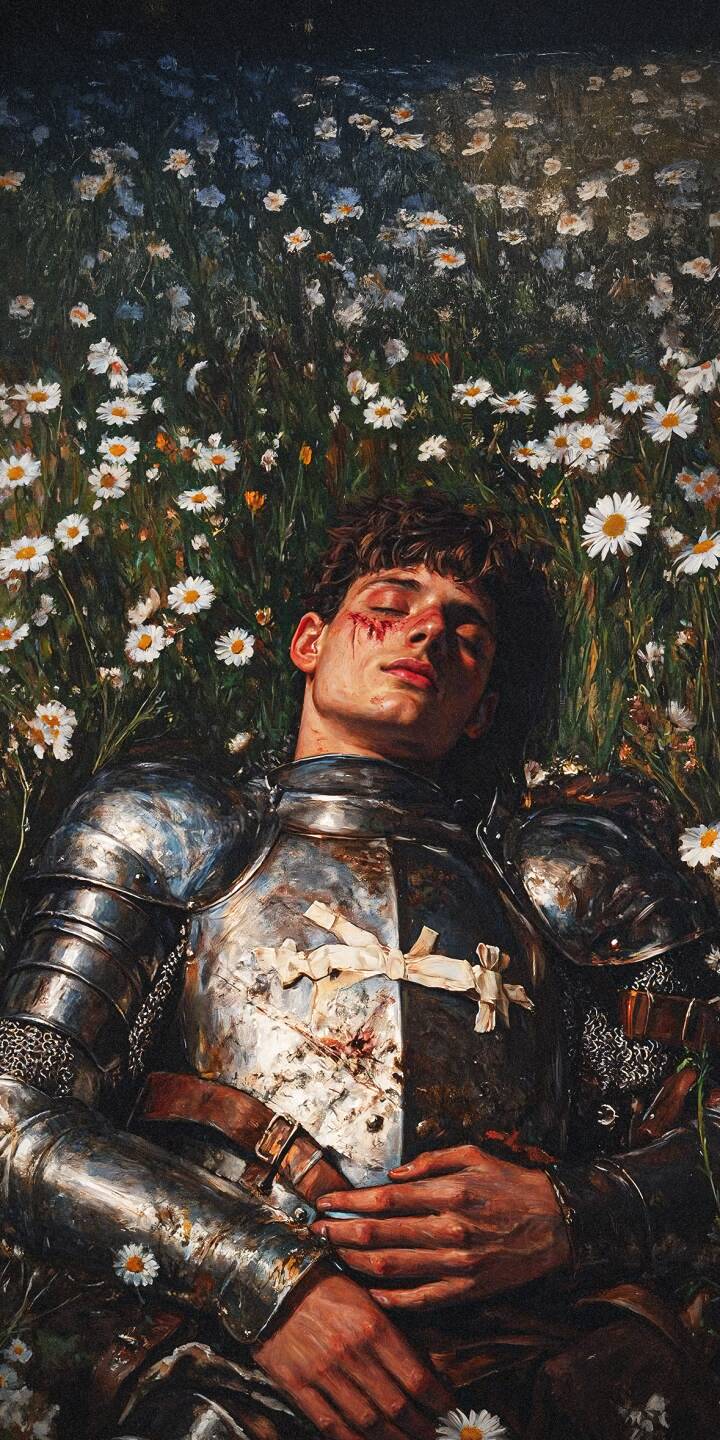 720x1440 Sleeping Knight in Flowers