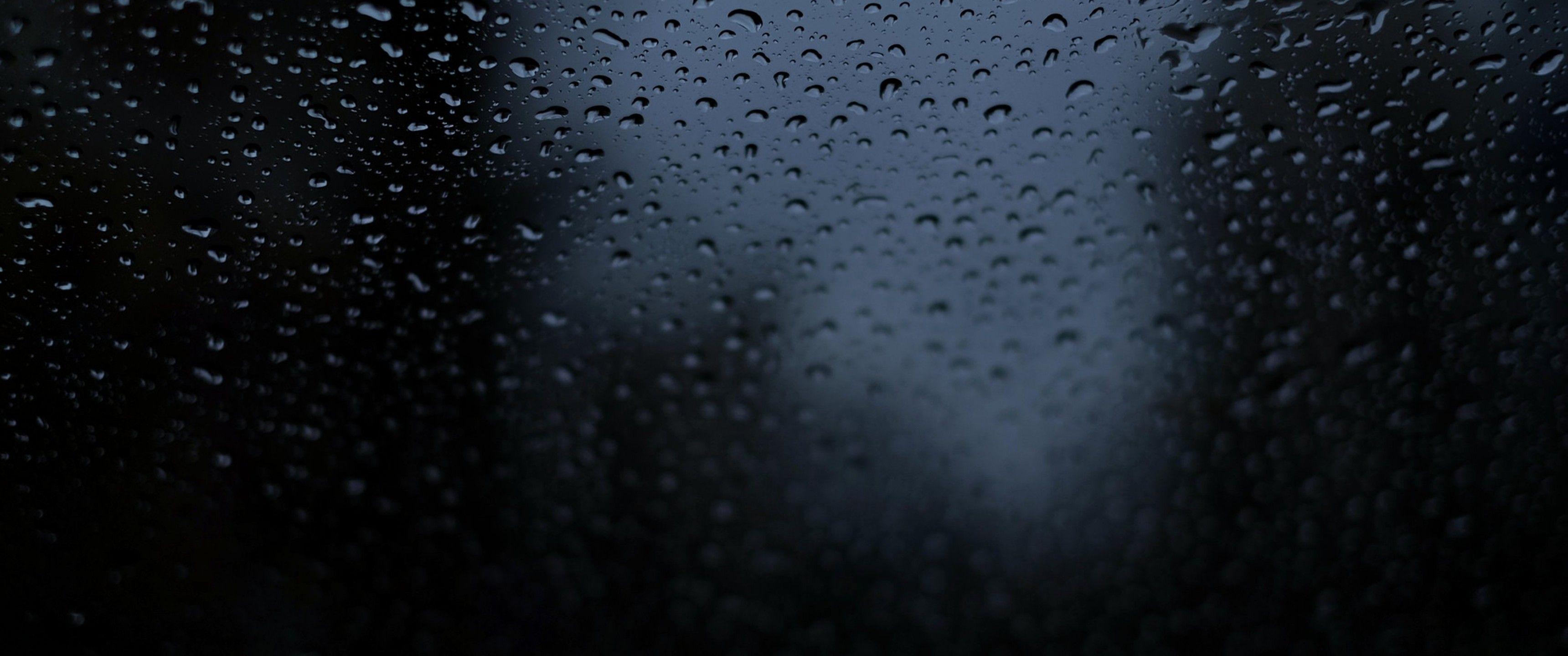 3440x1440 Download 3440x1440 Dark Window, Rain .
