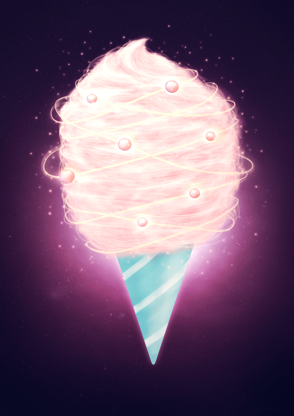 1024x1450 Cute Cotton Candy Background .line.