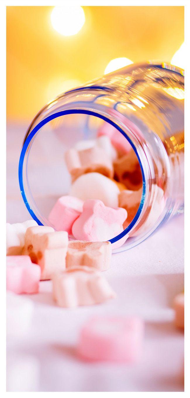 650x1361 Aesthetic Cotton Candy Mobile Wallpaper .