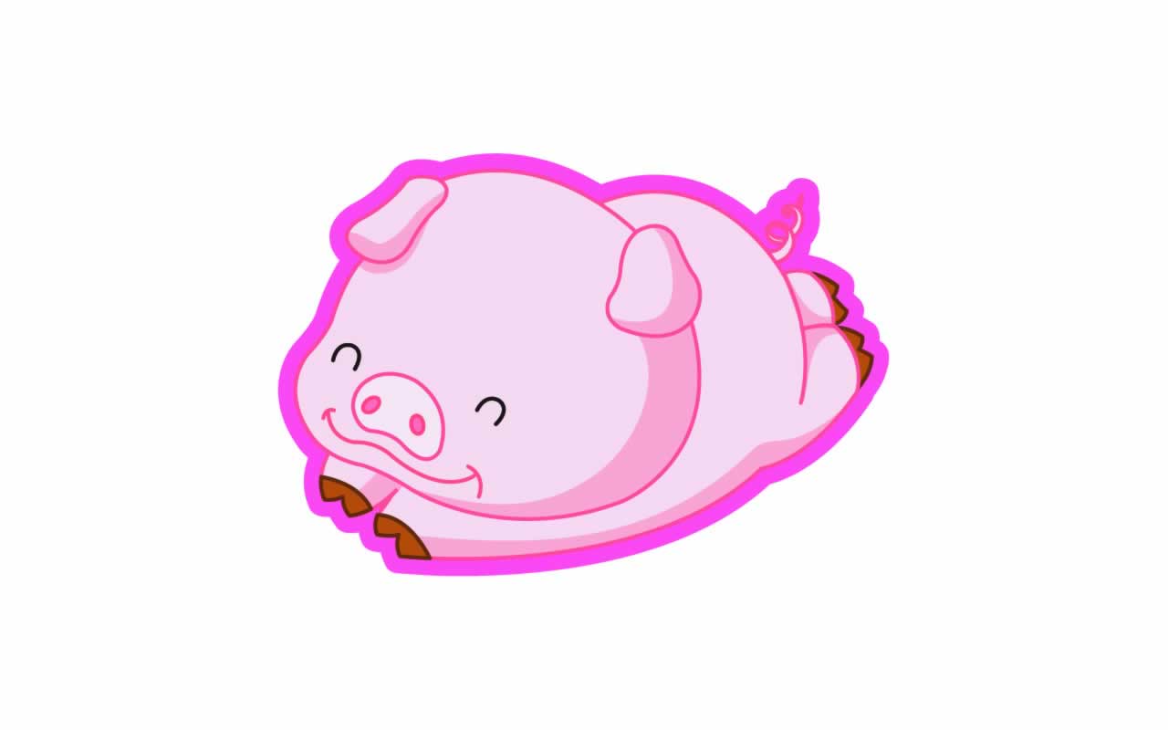 1280x800 Free download Cute Pig Cartoon Cartoon .