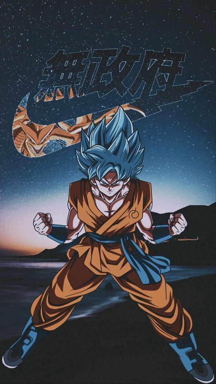 736x1309 SSGSS Son Goku Nike. Anime dragon ball .com