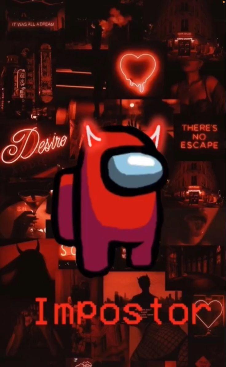 735x1191 Red❤️ among us. Wallpaper iphone neon .com