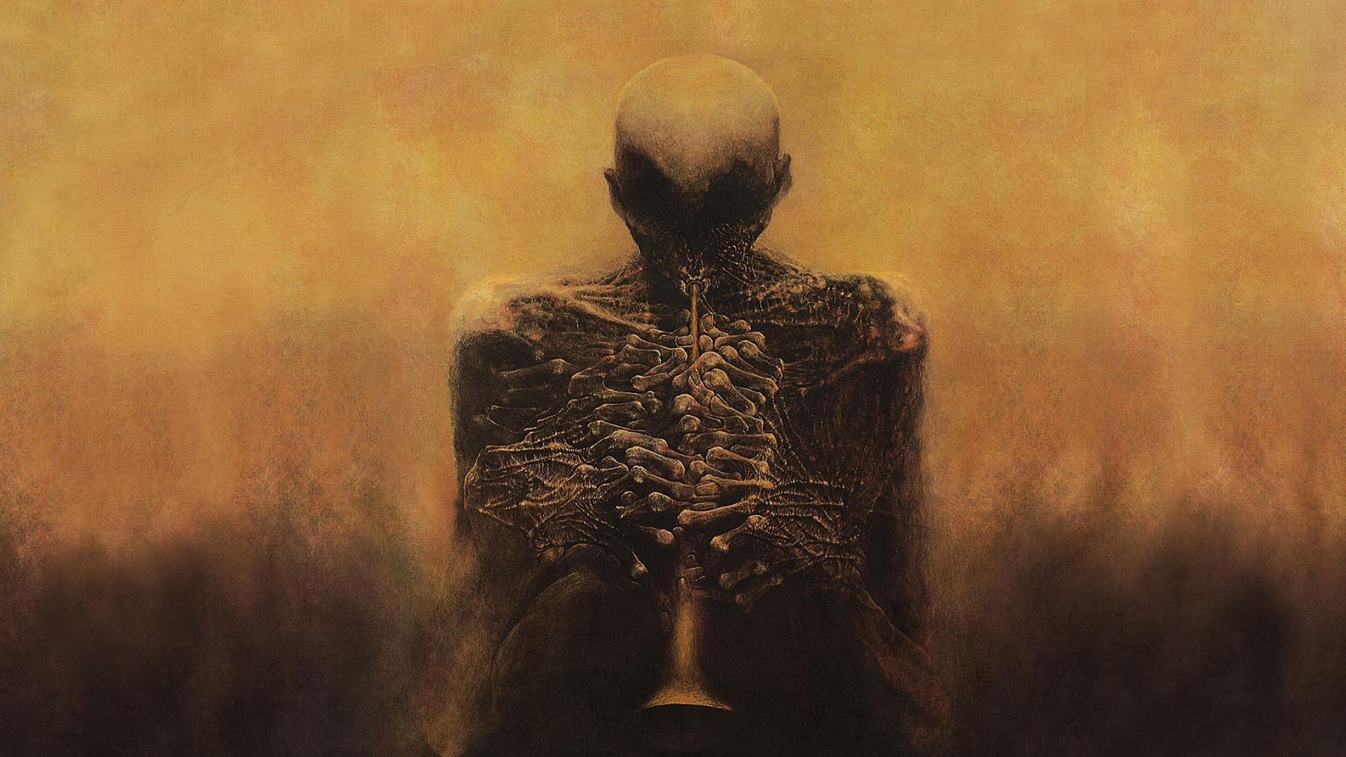 1920x1080 Horns zdzislaw beksinski surreal art wallpaper
