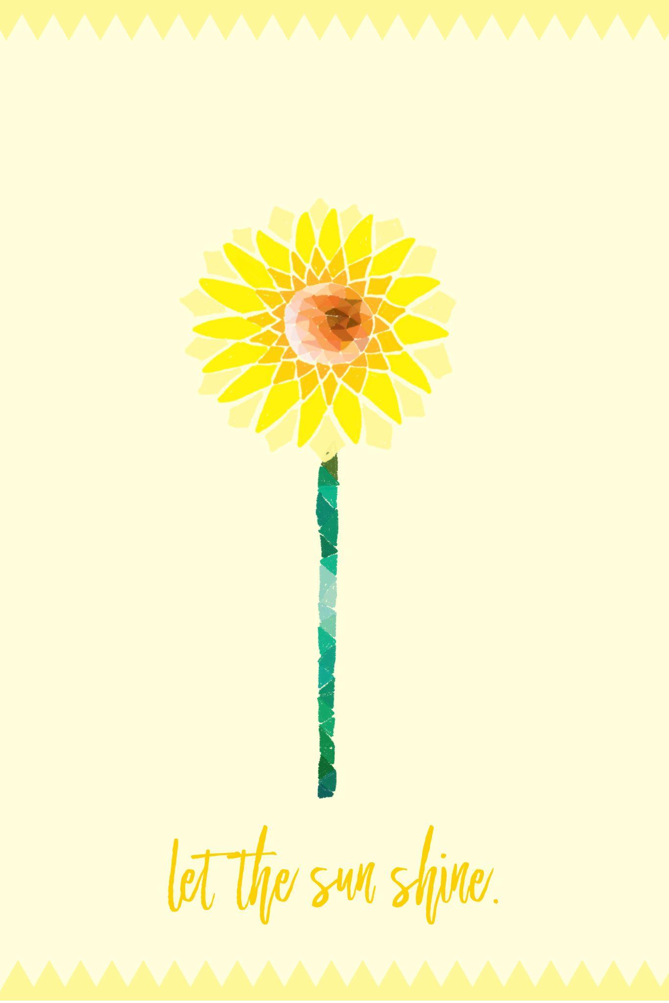 1366x2048 Geometric Sunflower Wallpaper .itl.cat