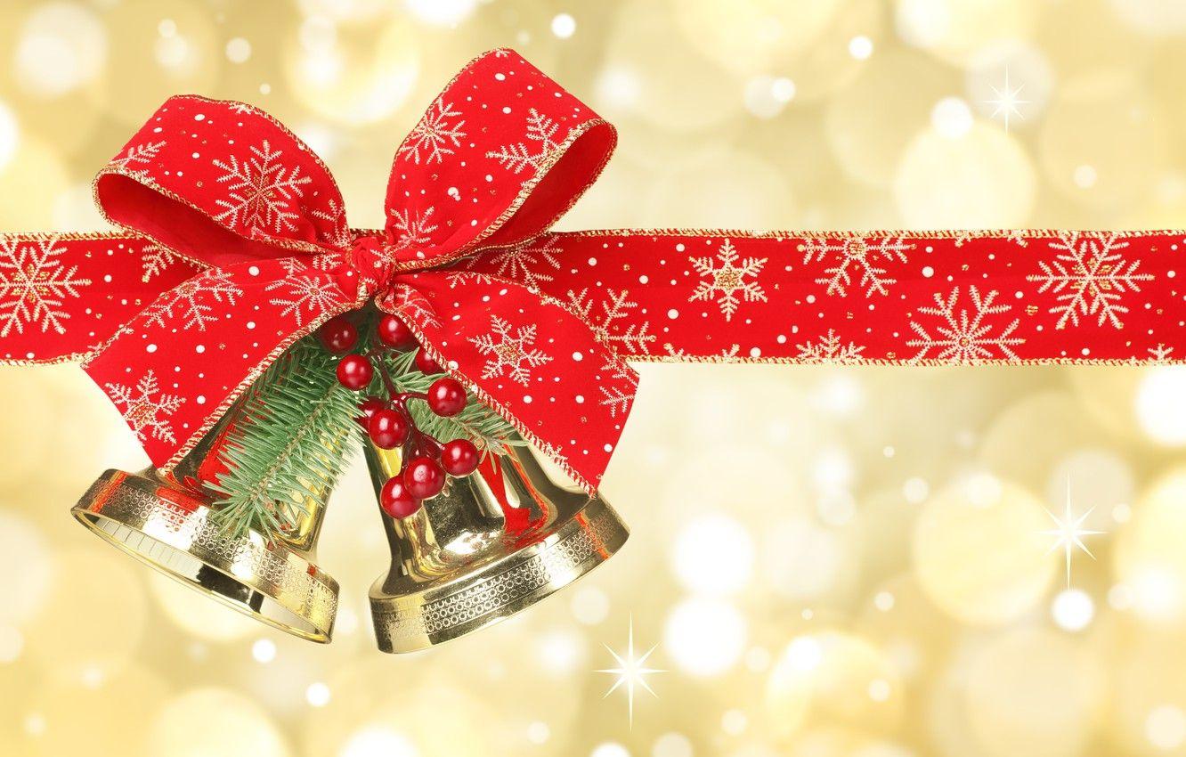 1332x850 Wallpaper cherry, tape, new year, bells .