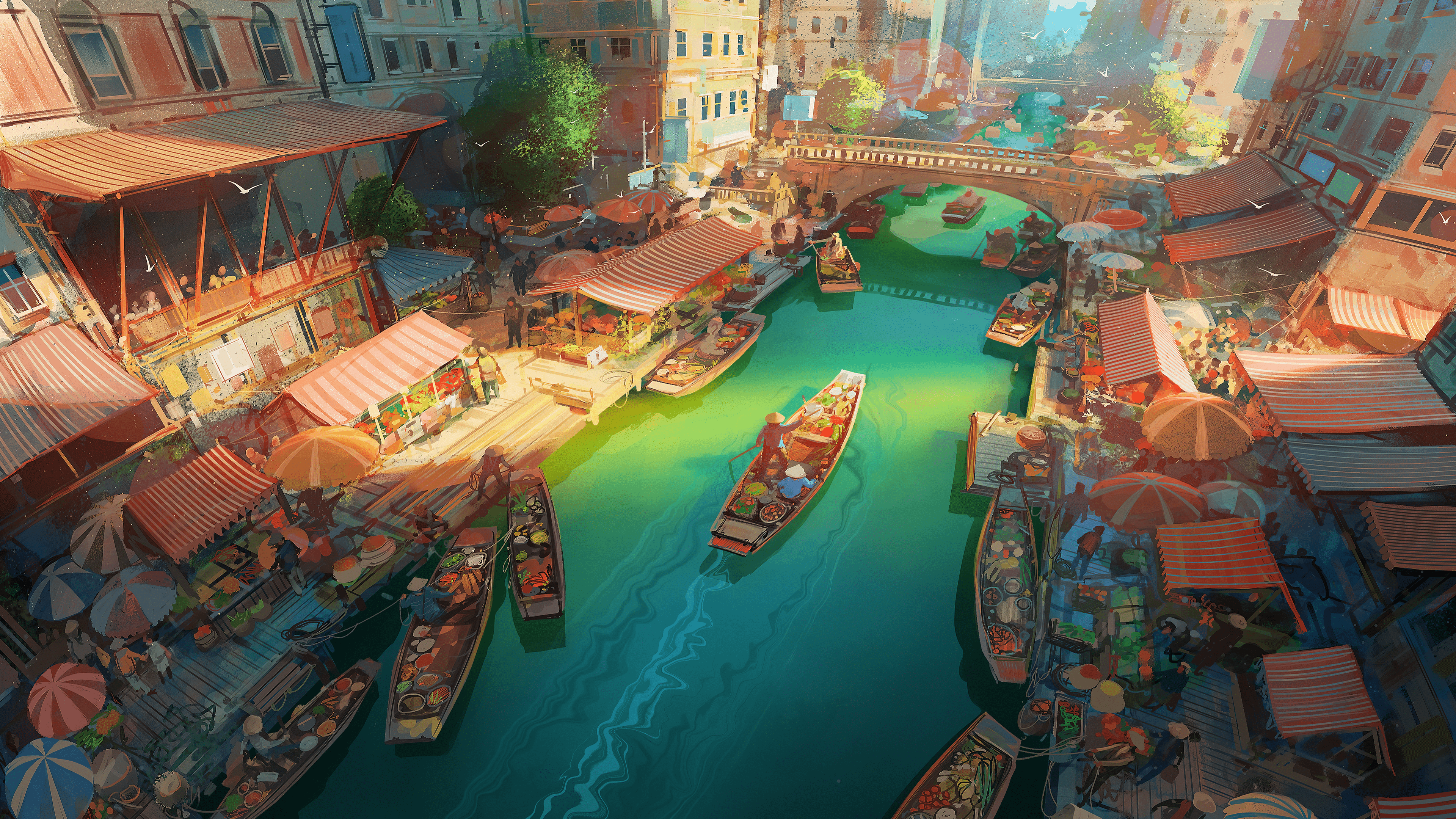 3840x2160 Green River by Nikolai Lockertsen .