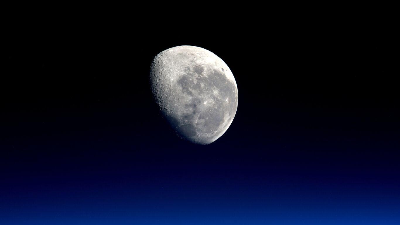 1366x768 Moon Photography By Nasa 5k .