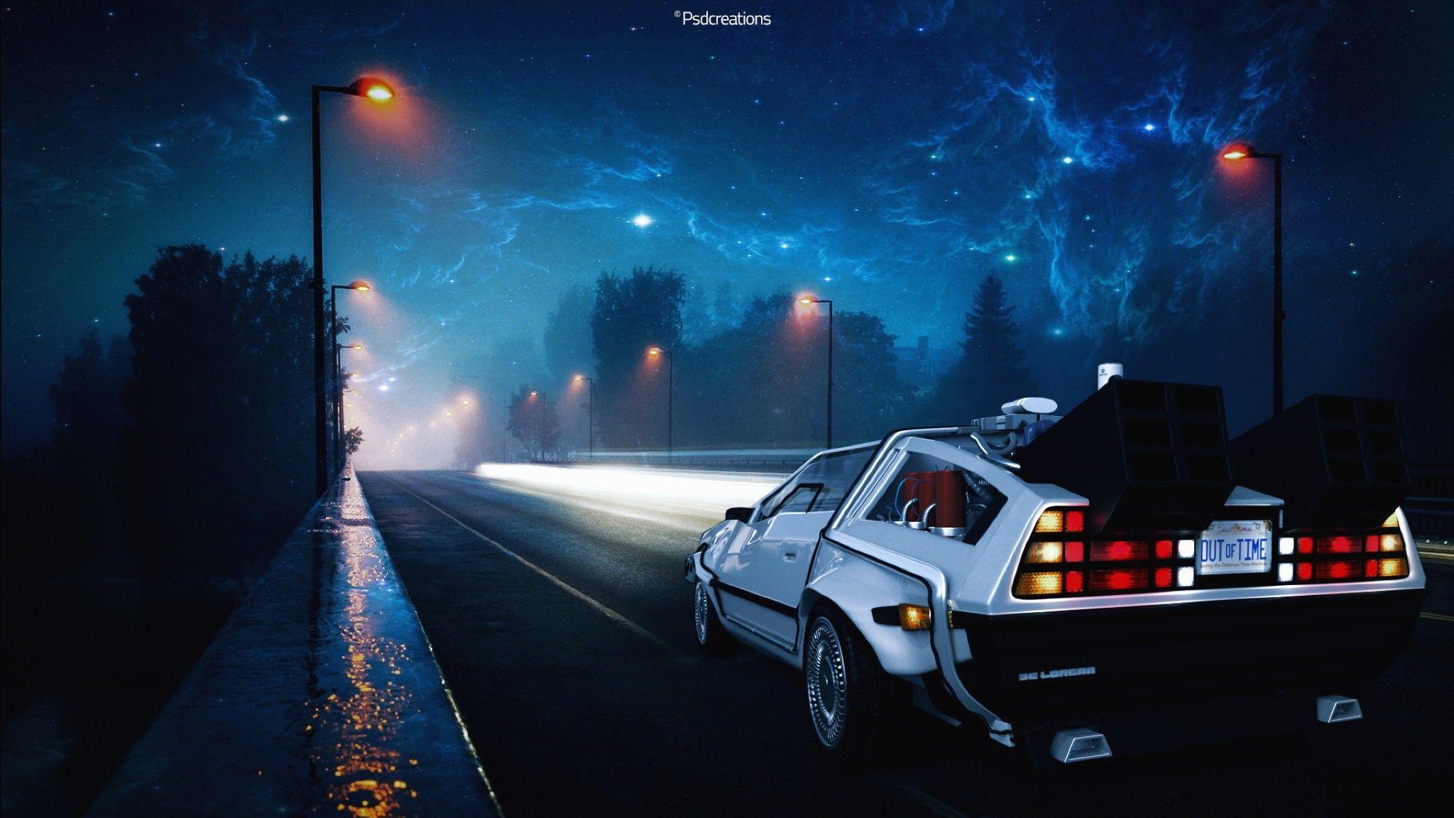 2048x1152 Car Wallpaper for iPhone 3gs Fresh Back to the Future Delorean Car