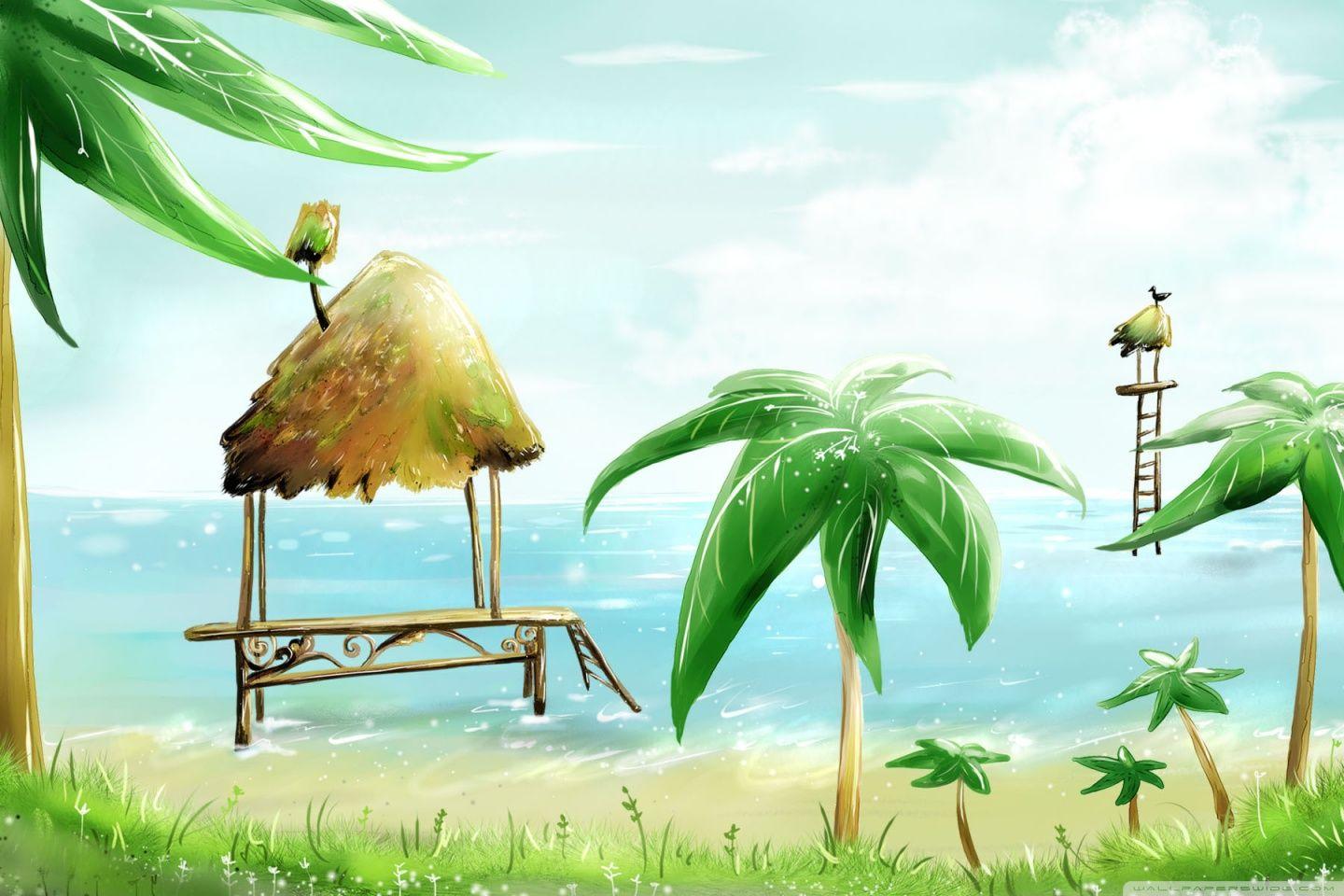 1440x960 Sunny Beach ❤ 4K HD Desktop Wallpaper for 4K Ultra HD TV • Wide