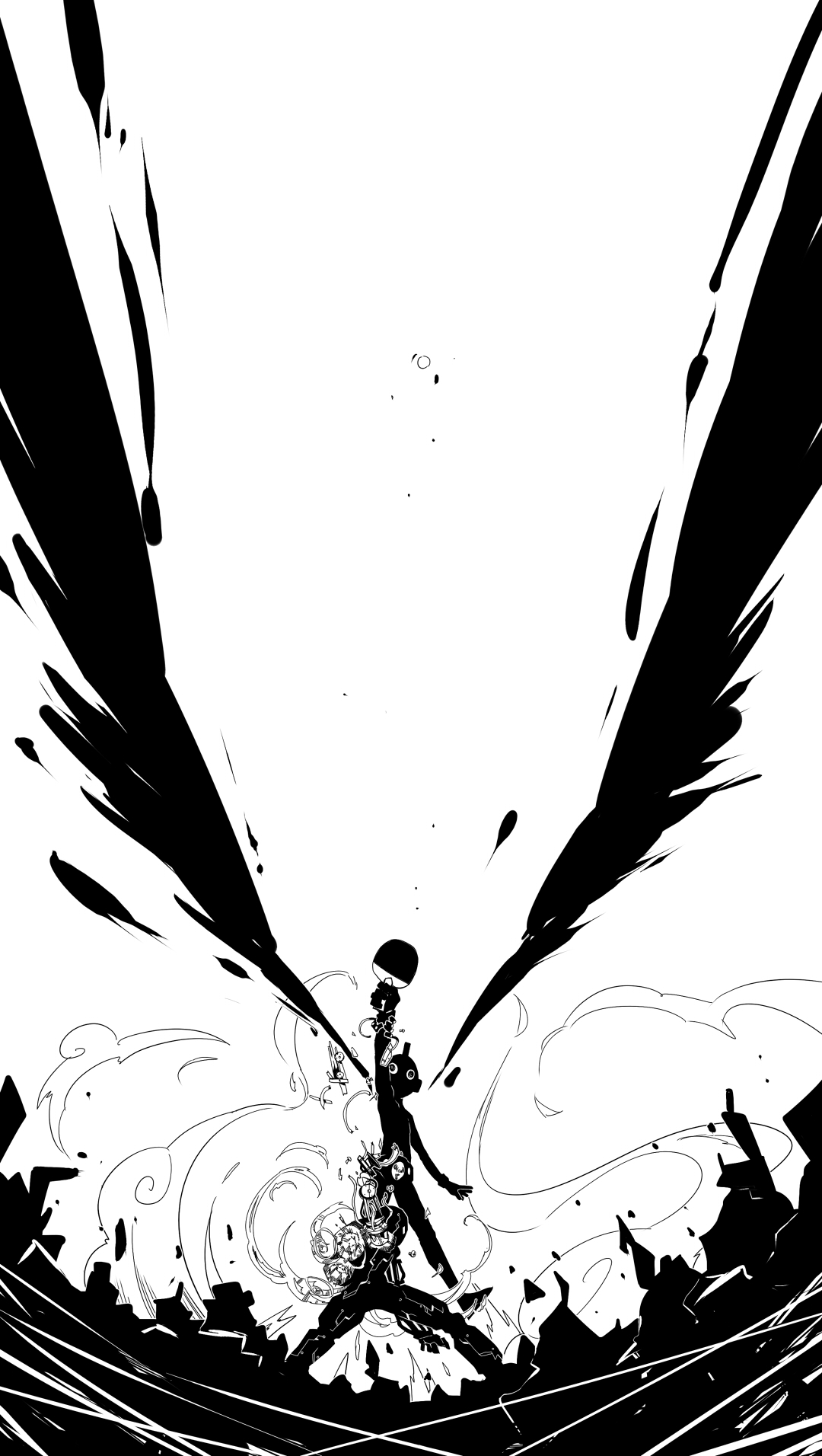 Black Anime Phone Wallpapers Top Free Black Anime Phone Backgrounds