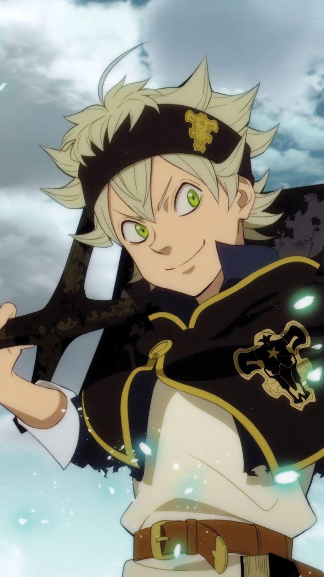 1080x1920 Asta Black Clover Phone Wallpaper: .
