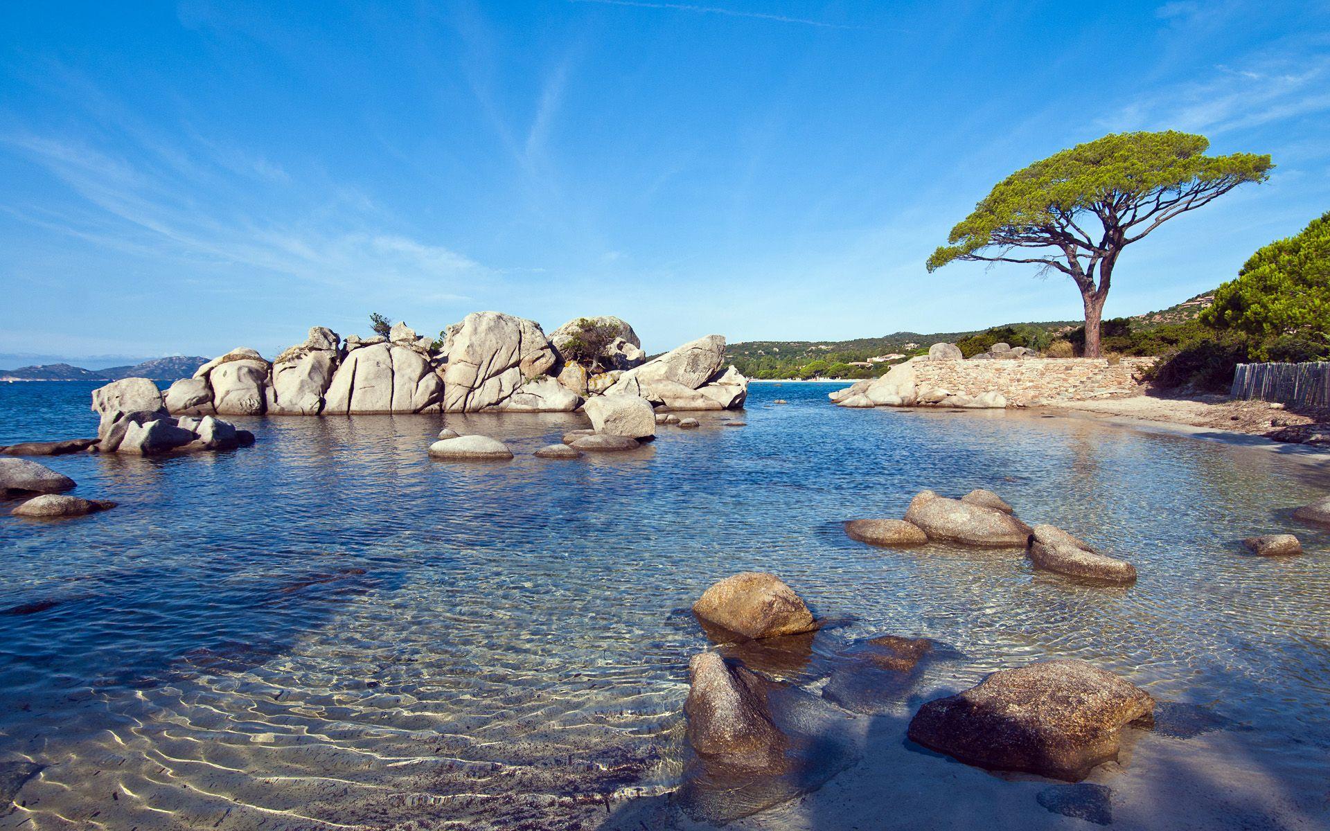 1920x1200 Nature & Landscape Palombaggia Beach Sunny wallpaper Desktop