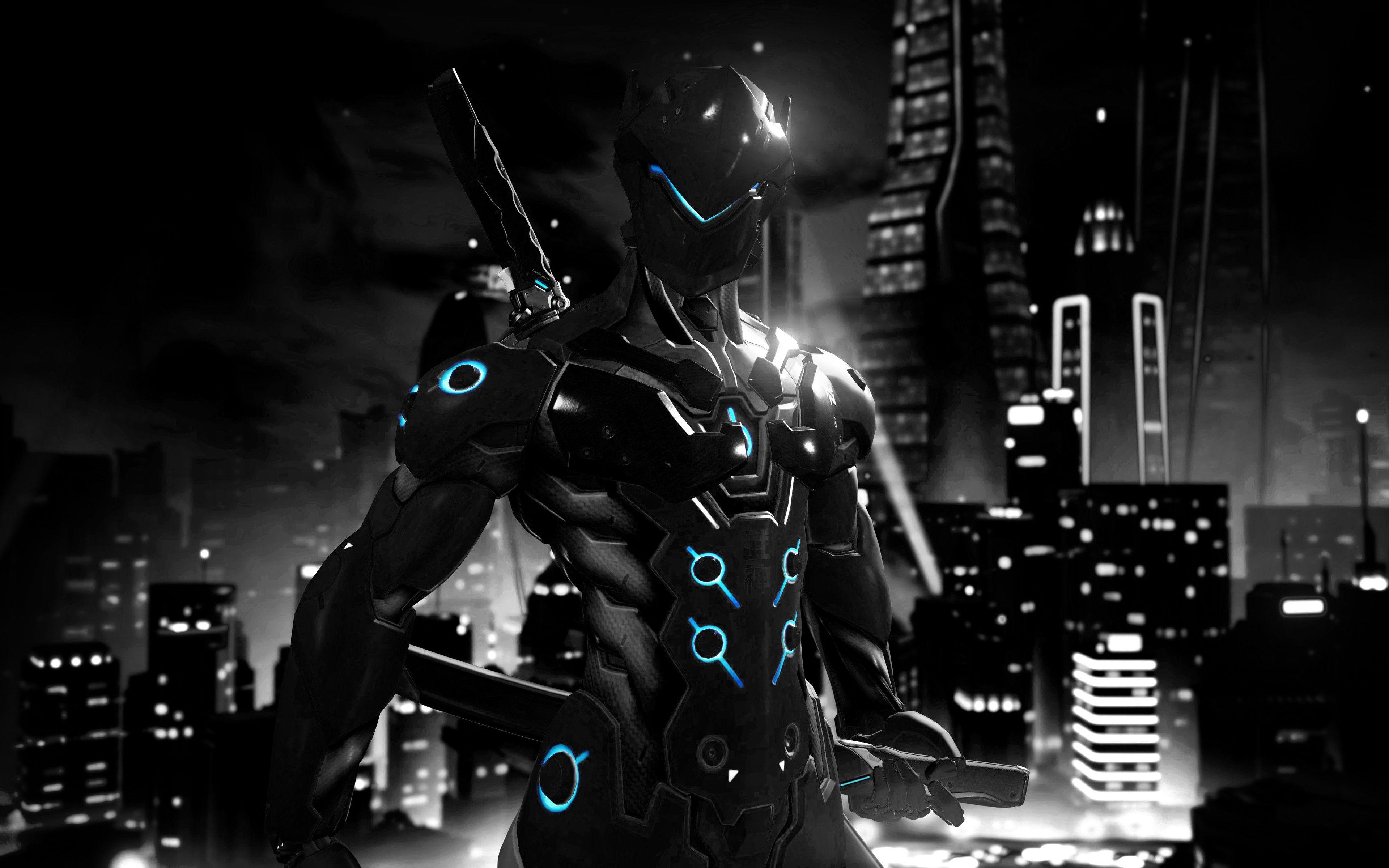 3840x2400 Cyber Soldier Anime Wallpaper