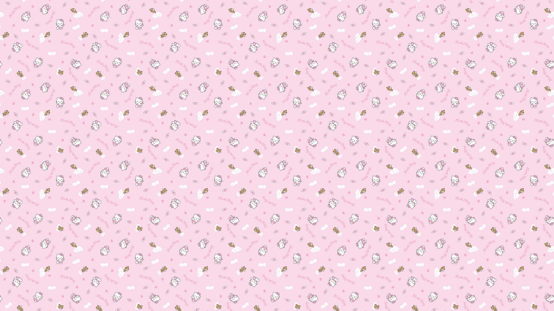 1920x1080 Pink Hello Kitty Background .