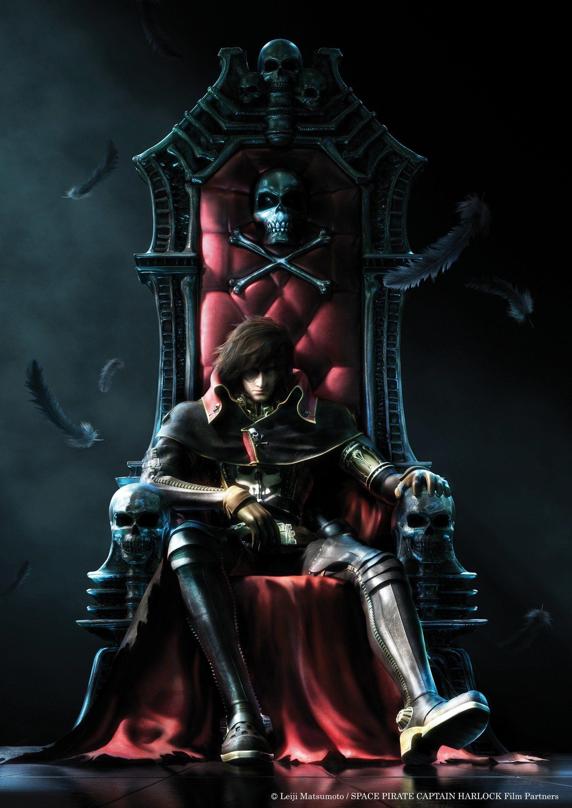 1838x2598 space, Pirate, Captain, Harlock .