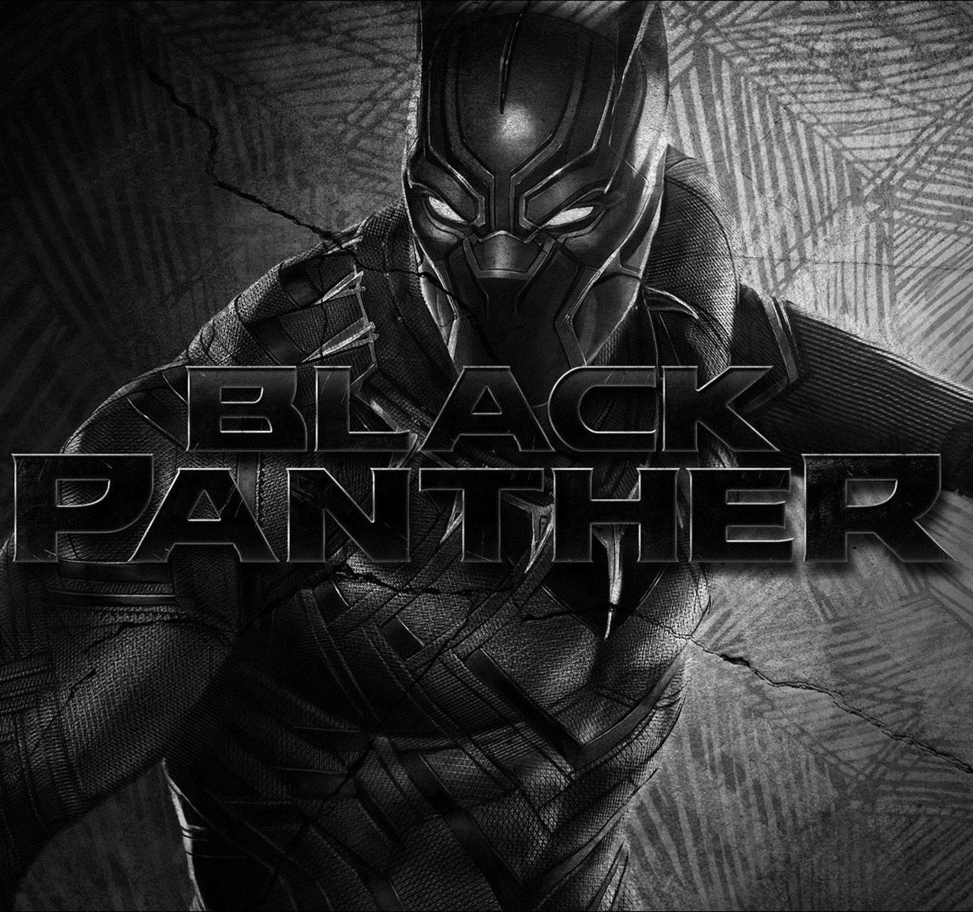 1920x1800 HDTV Black Panther, Film, Darkness, Black and white Wallpaper