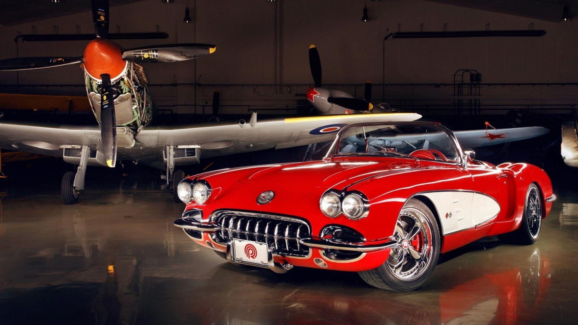 1920x1080 Wallpaper Chevrolet Corvette C red .
