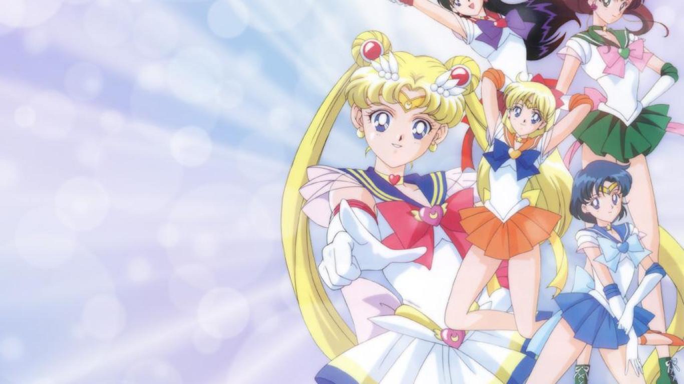 1366x768 SAILOR VENUS SAILOR MOON SAILOR JUPITER .wallpaper