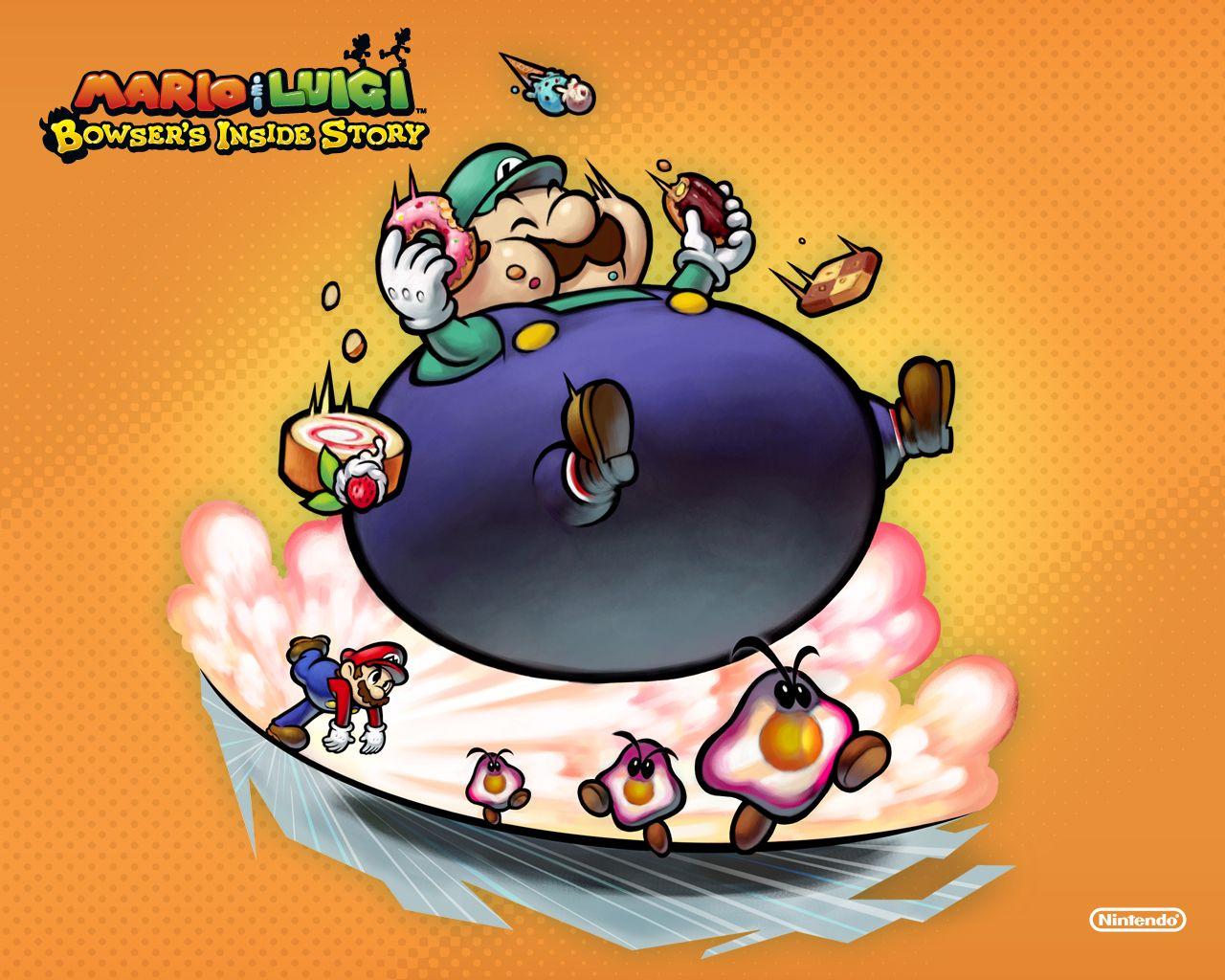 1280x1024 Mario & Luigi Bowser's Inside Story .