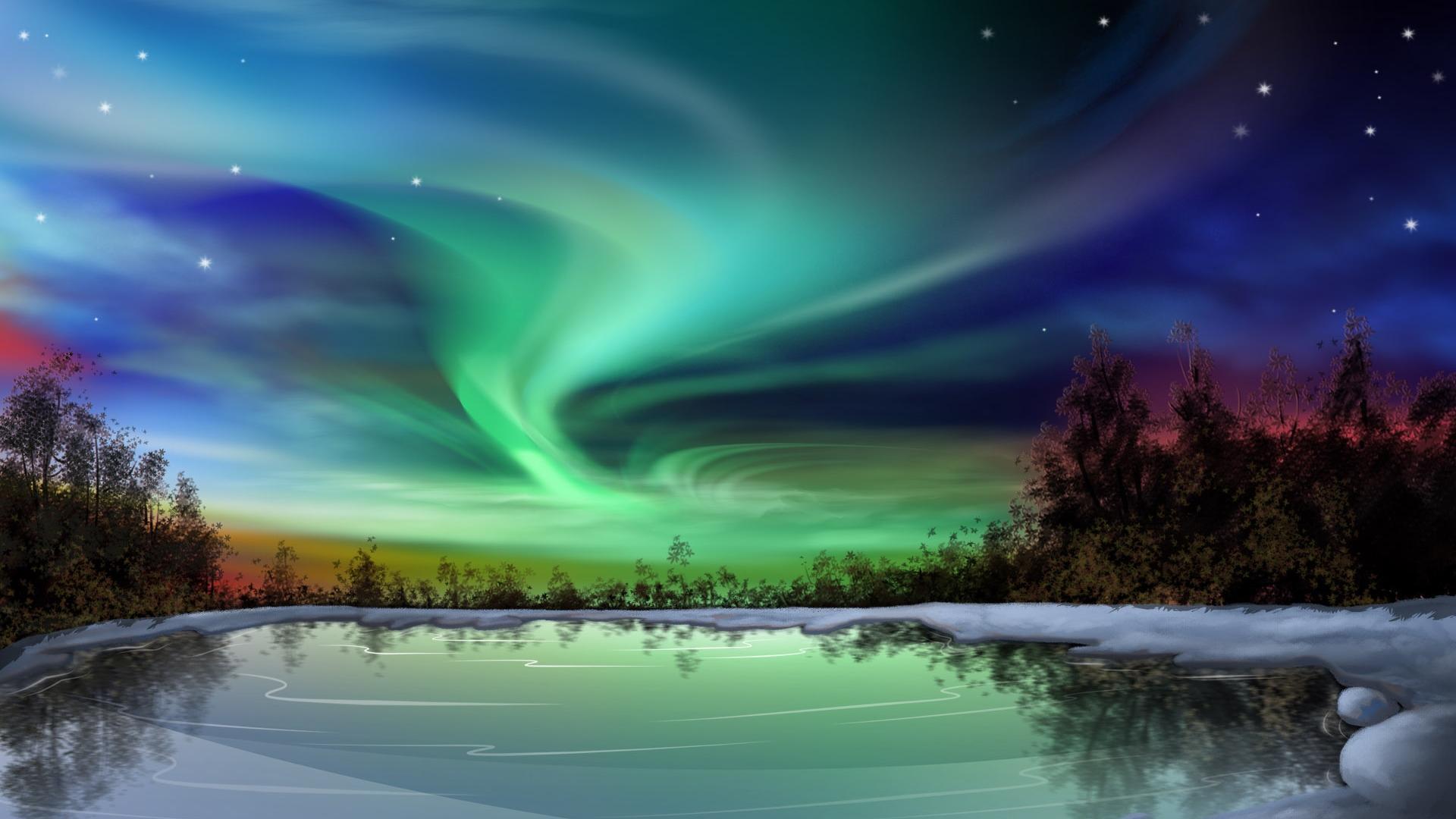 1920x1080 Mystical Night Sky Wallpaper on .wallpaper.dog