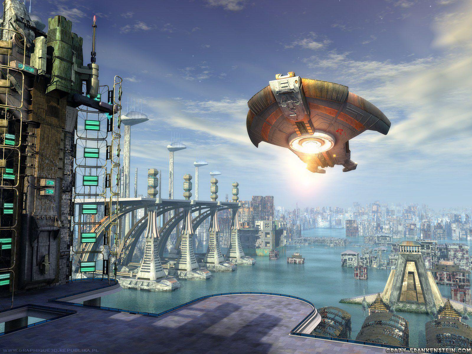 1600x1200 3D science fiction wallpaper
