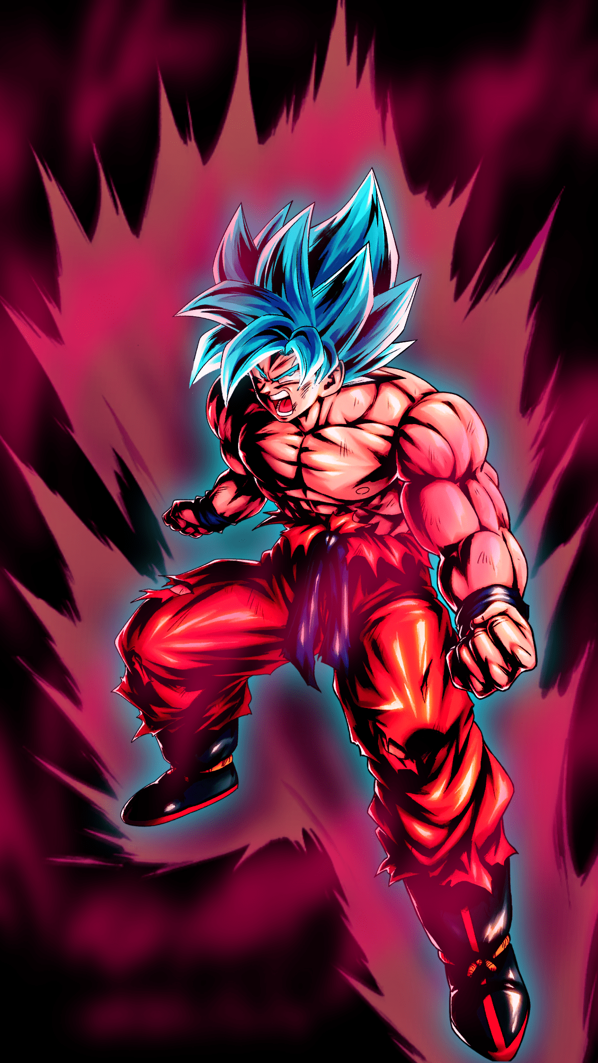 1221x2171 Goku Super Saiyan Blue Kaioken X100 .