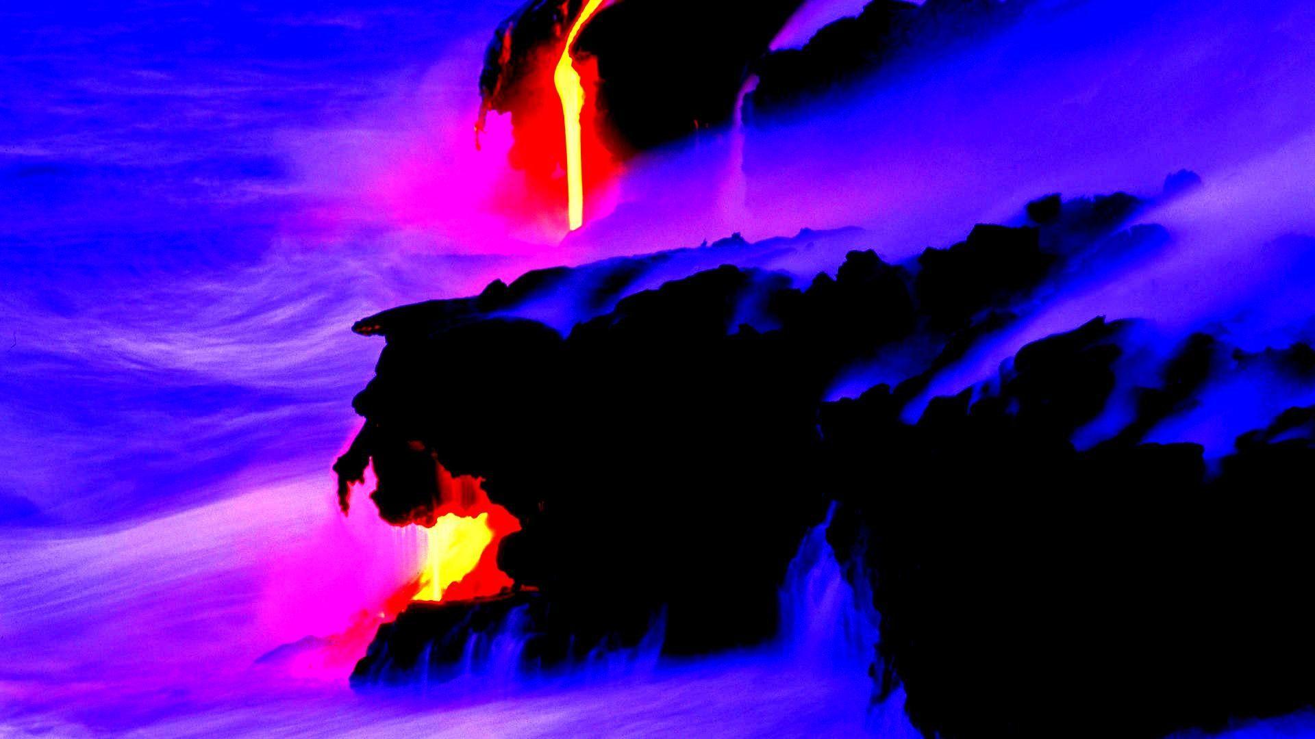 1920x1080 volcano, Mountain, Lava, Nature .