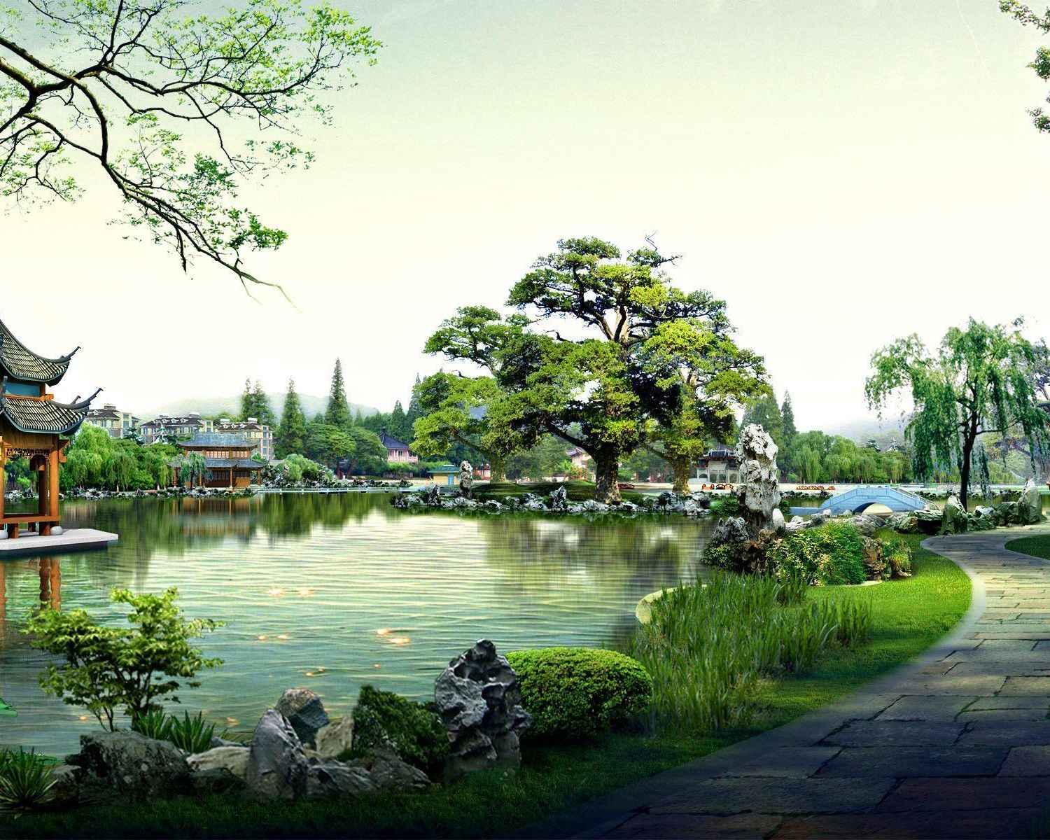 Chinese Garden Wallpapers - Top Free Chinese Garden Backgrounds