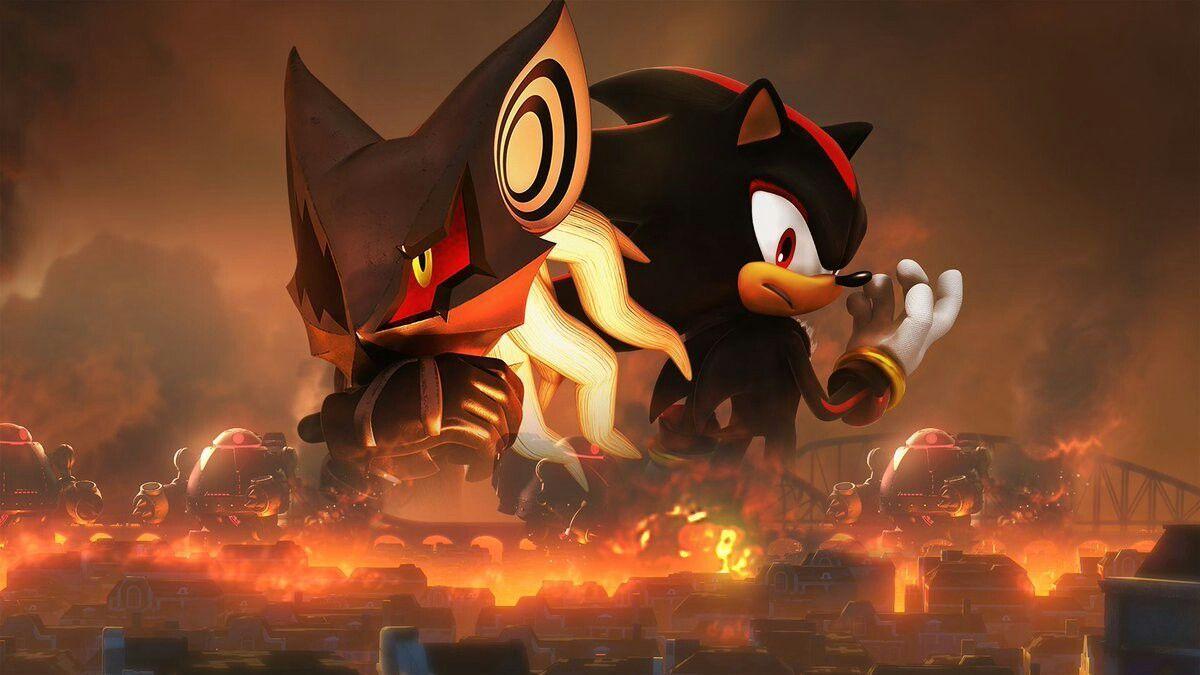 Shadow wallpaper I made for Sonic Forces inspired by an old wallpaper from  2005  rSonicTheHedgehog