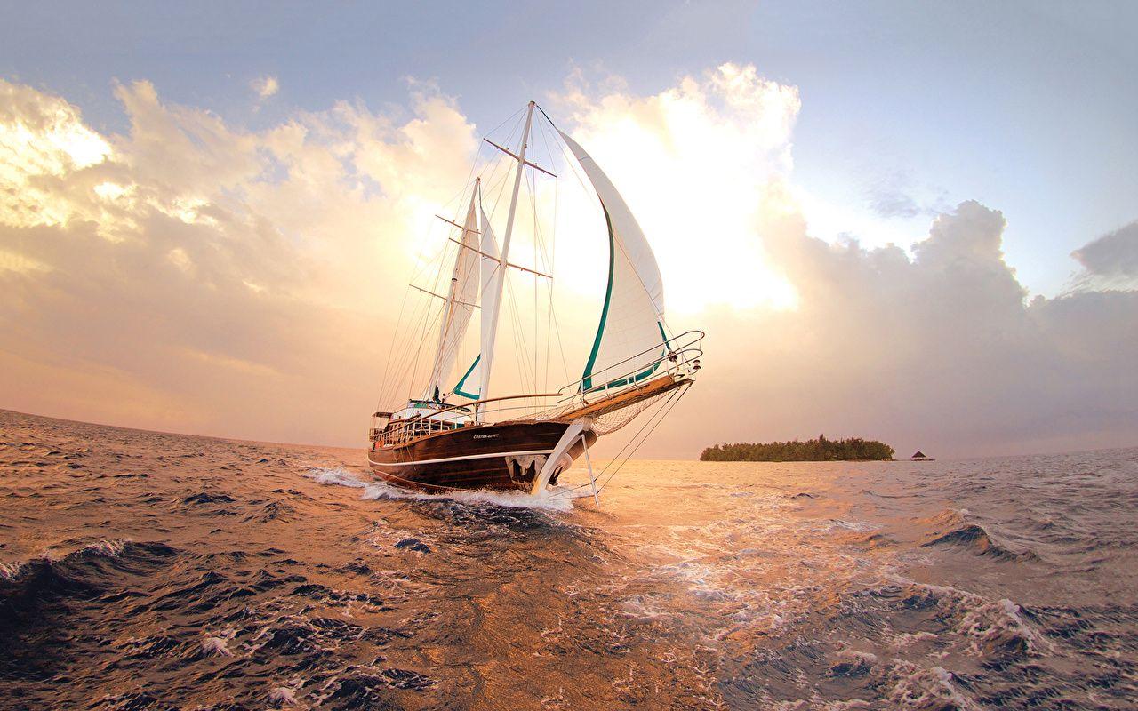 1280x800 Picture Sea Nature Yacht Sailing