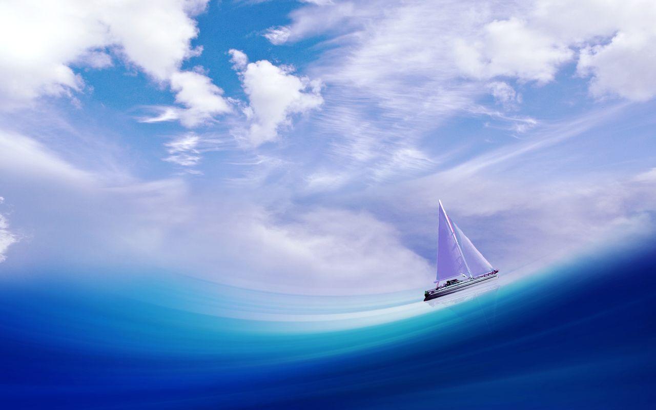 1280x800 Sailing Ship In Sea 4k 720P HD .