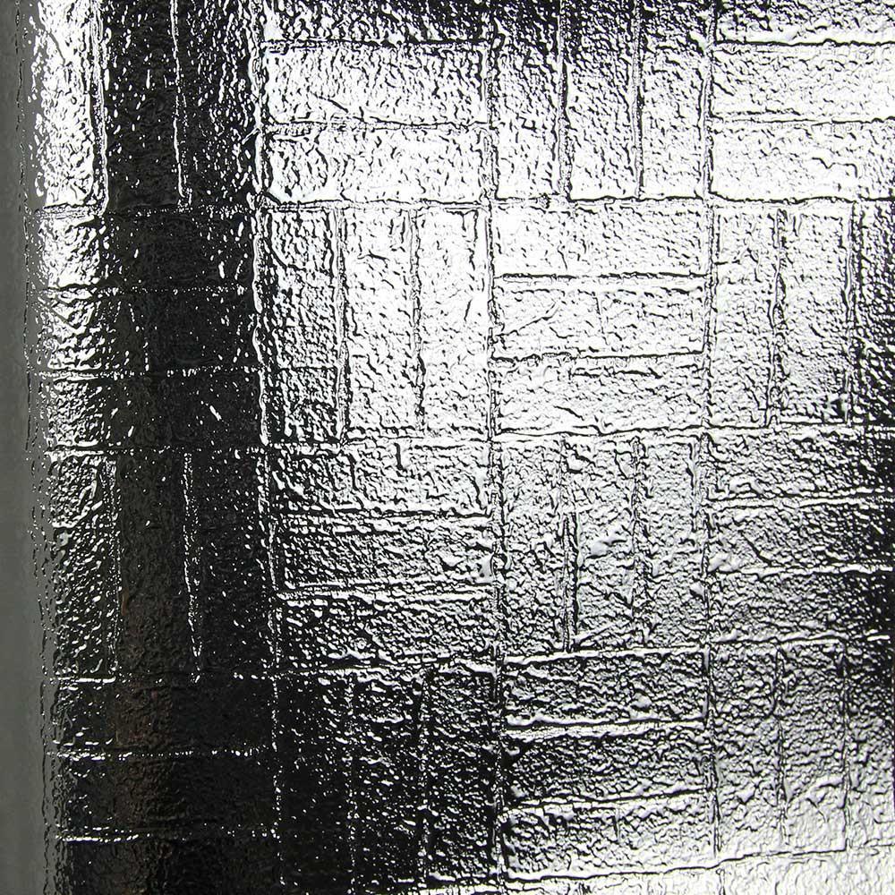 1000x1000 Silver Tile Foil Wallpaper by Julian .burkedecor.com · In stock