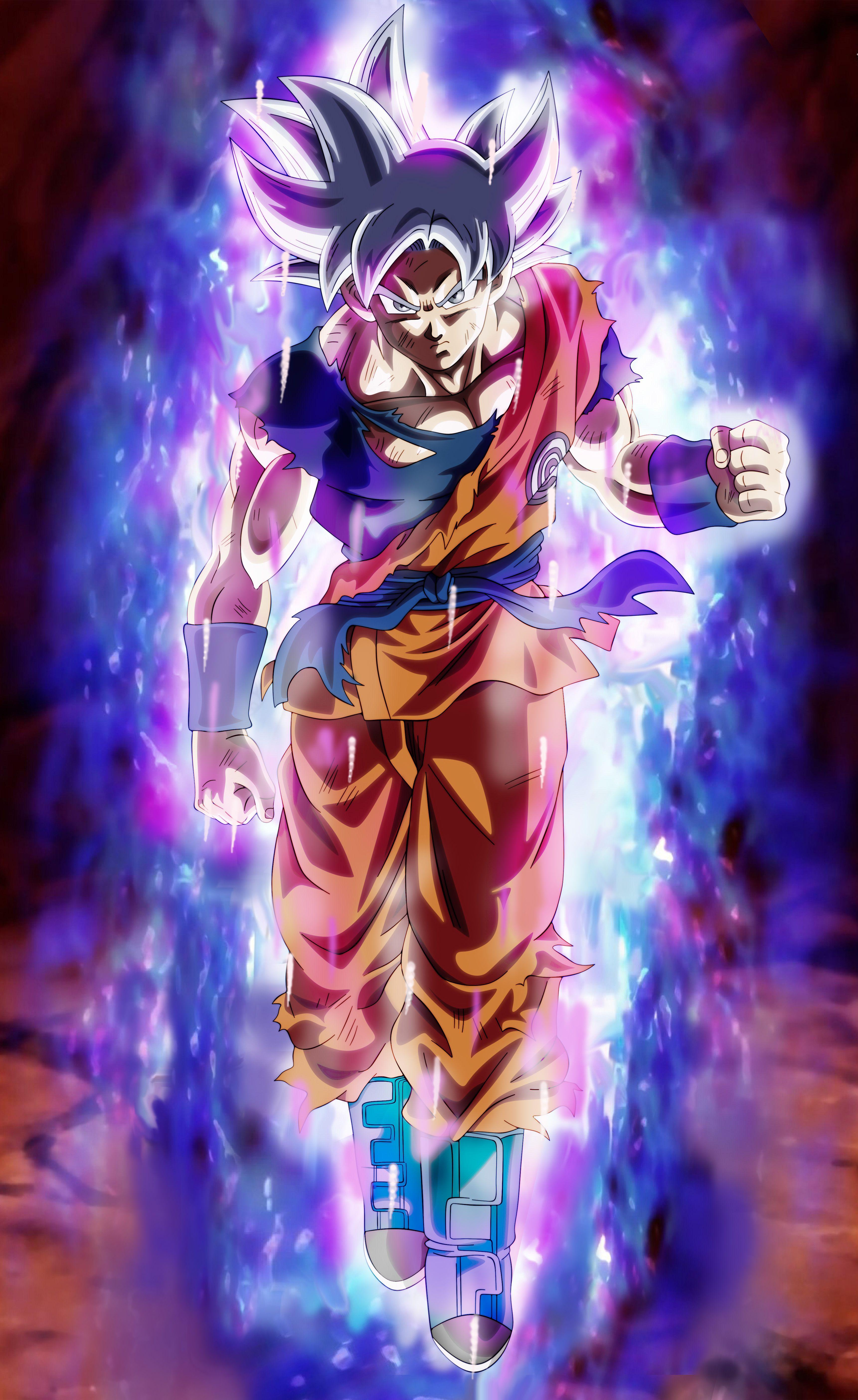3442x5615 Goku Ultra Instinct Wallpaper iPhone