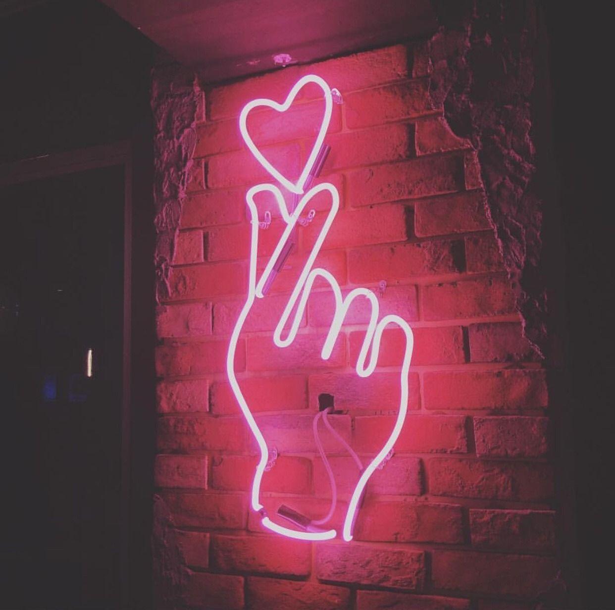 1242x1232 Red Neon Aesthetic Wallpaper .