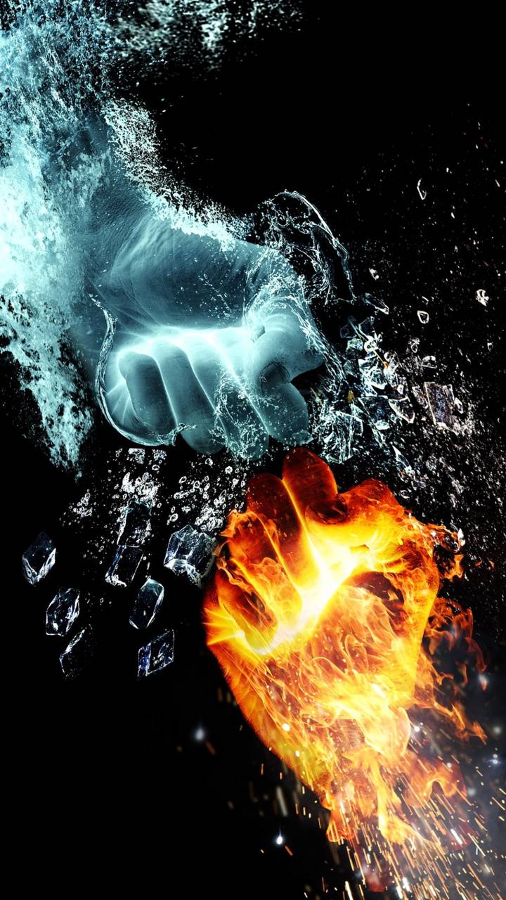720x1280 Ice And Fire wallpaper by xtive .