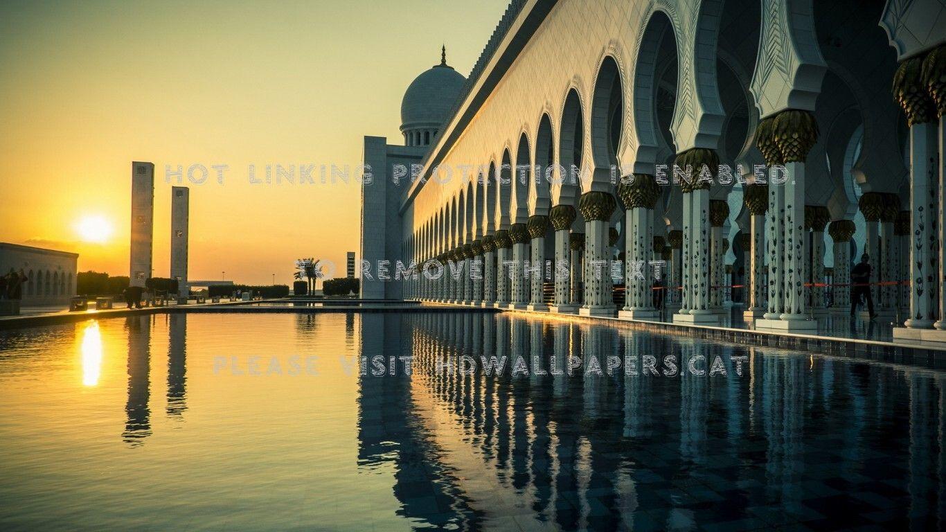 1366x768 abu dhabi mosque middle east architecturehdwallpaper.cat