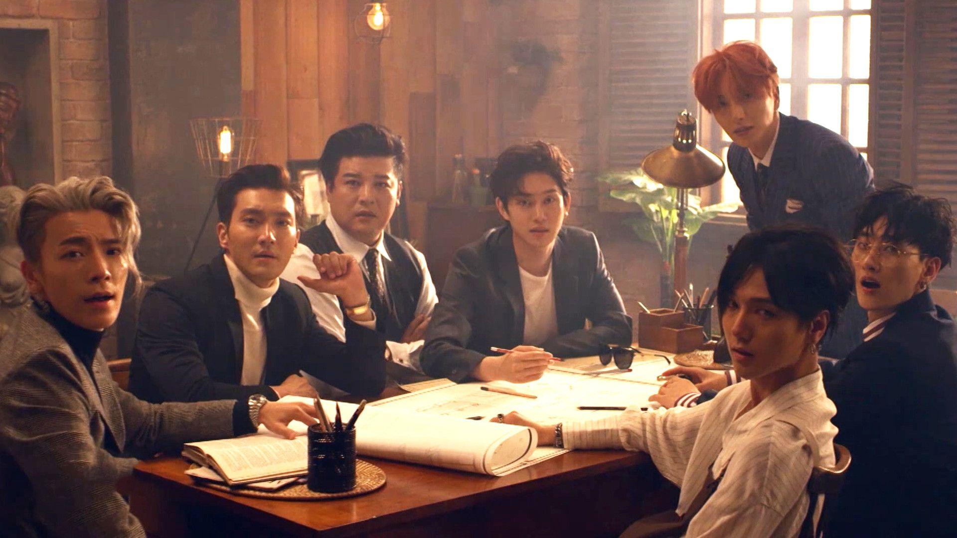 1920x1080 pops In Seoul Super Junior Black Suit .